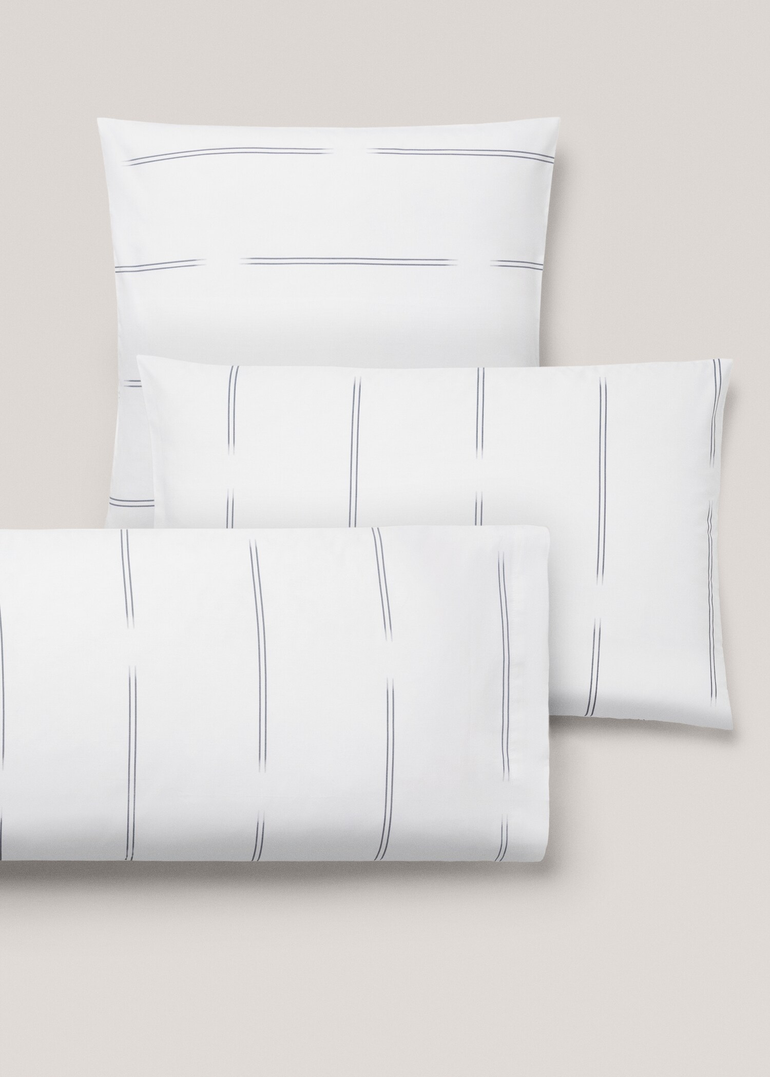 Striped pillowcase 60x60cm - Details of the article 4