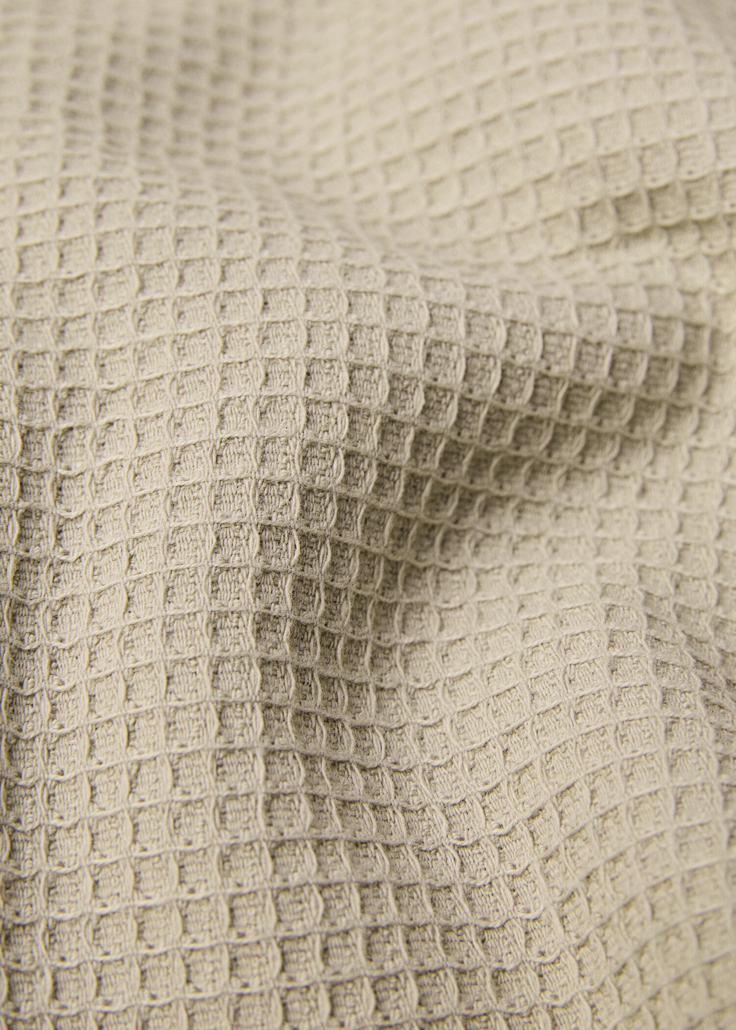 Fringe waffle cotton face towel 30x50cm - Details of the article 2
