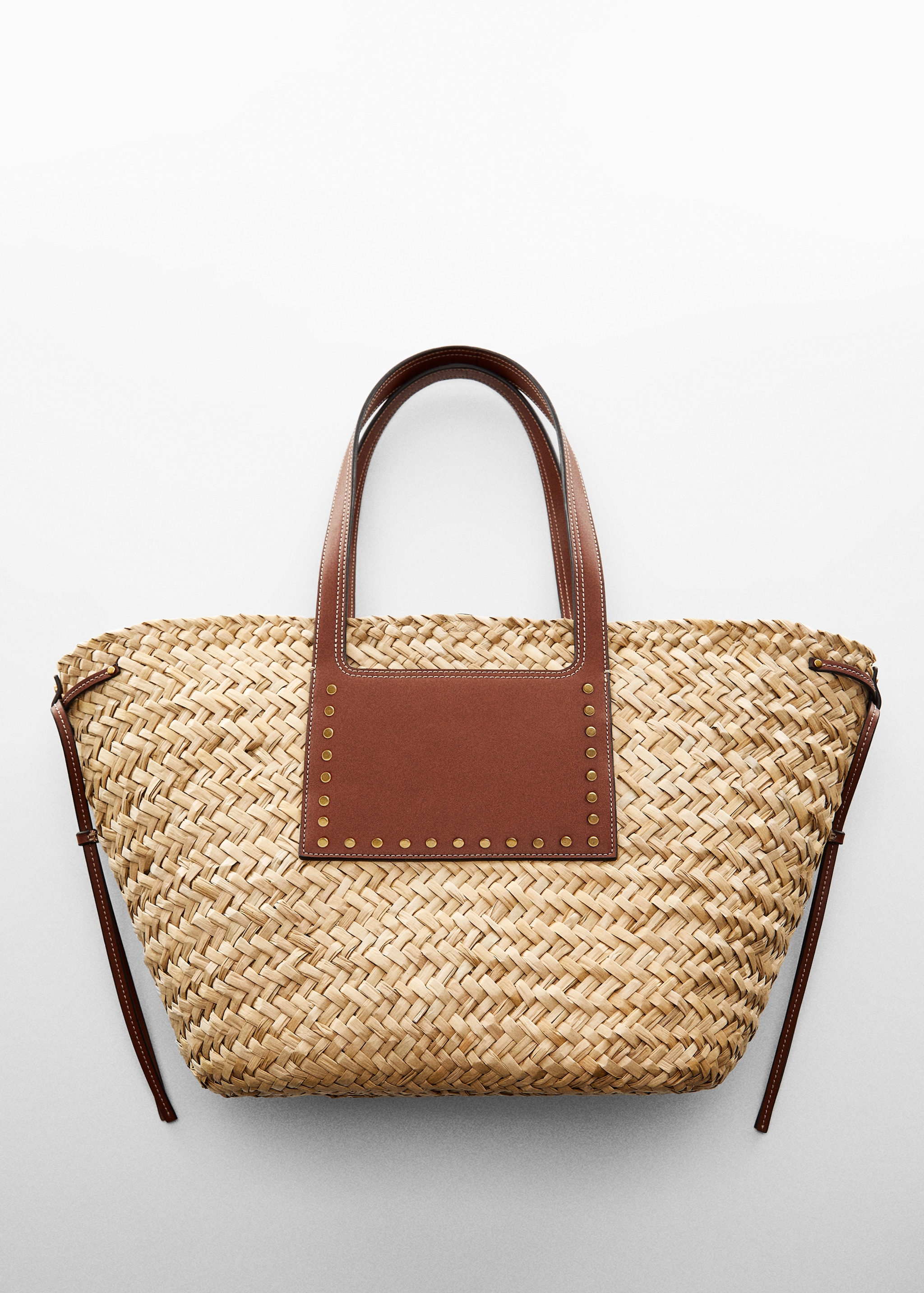 Beach Bag Double Strap Basket Bag Brighton Straw Raffia Woven