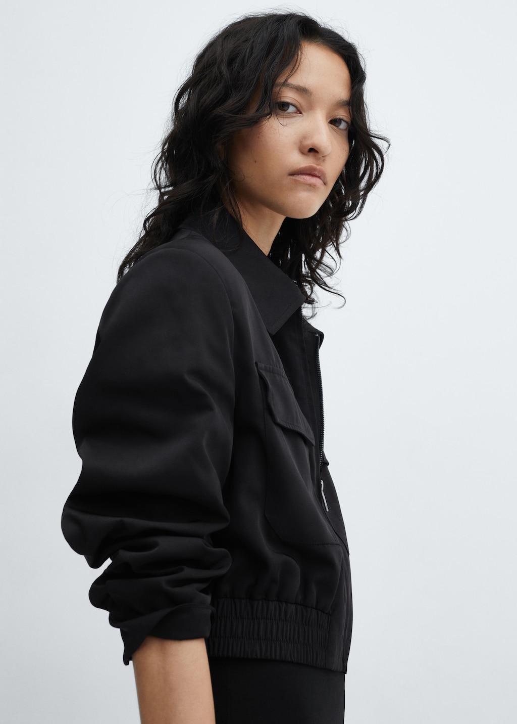 Cropped jacket with pockets - Women | MANGO Vietnam Cropped jacket with pockets - Women | MANGO Vietnam