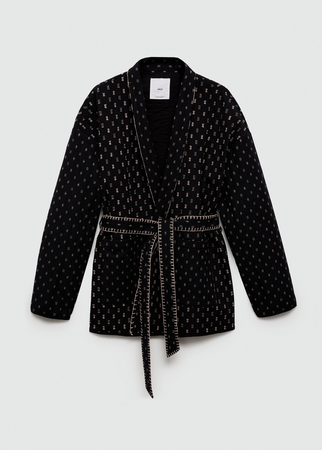Quilted jacket with embroidered details - Women | MANGO Kosovo