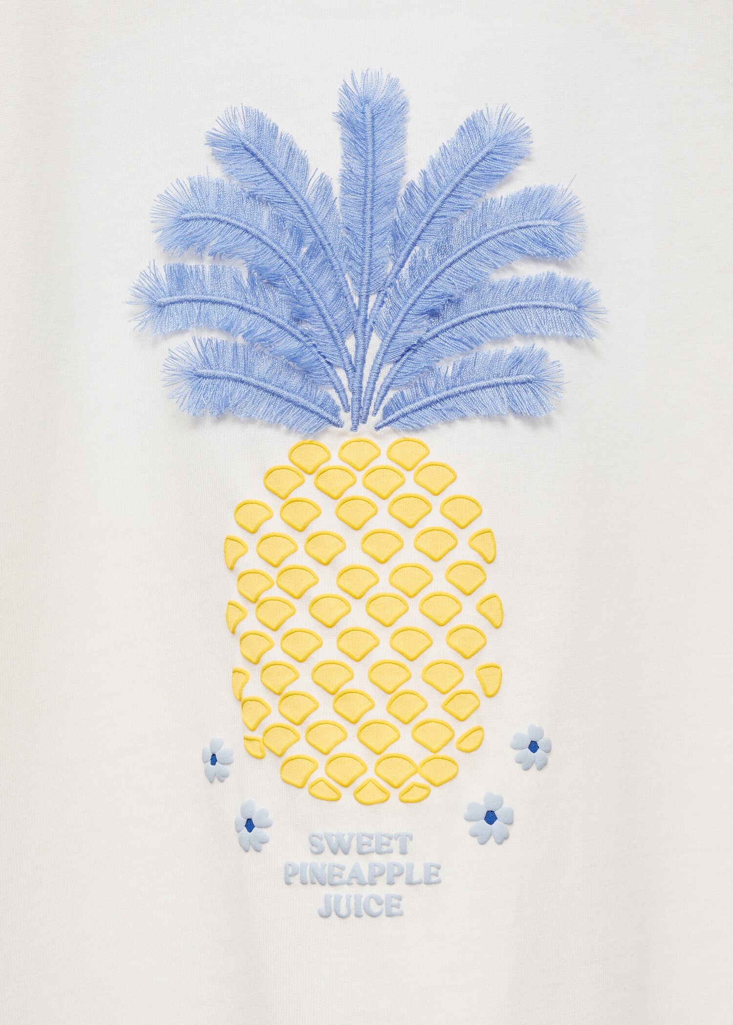 Pineapple embossed cotton t-shirt - Details of the article 8