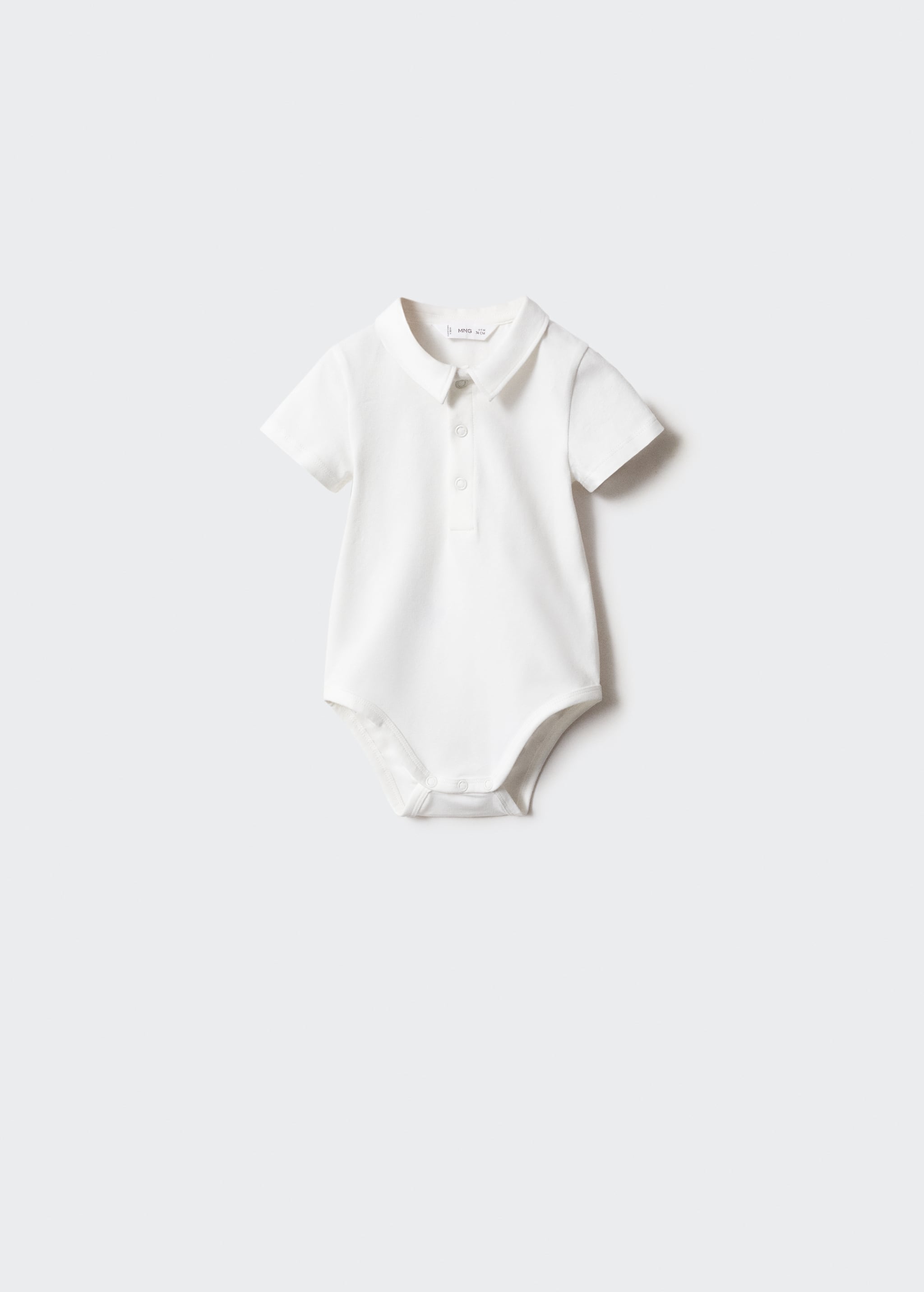 Cotton polo bodysuit - Article without model
