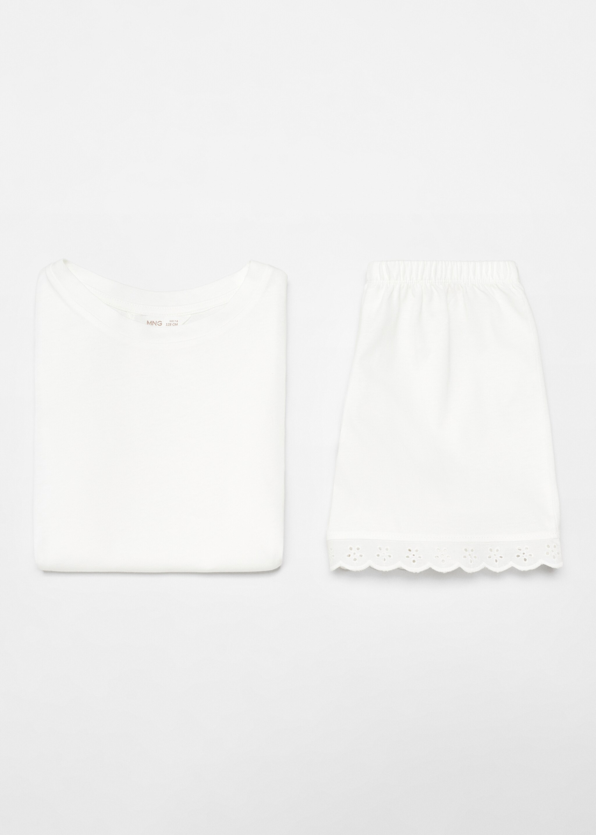 Ruffled cotton pyjamas - Details of the article 8