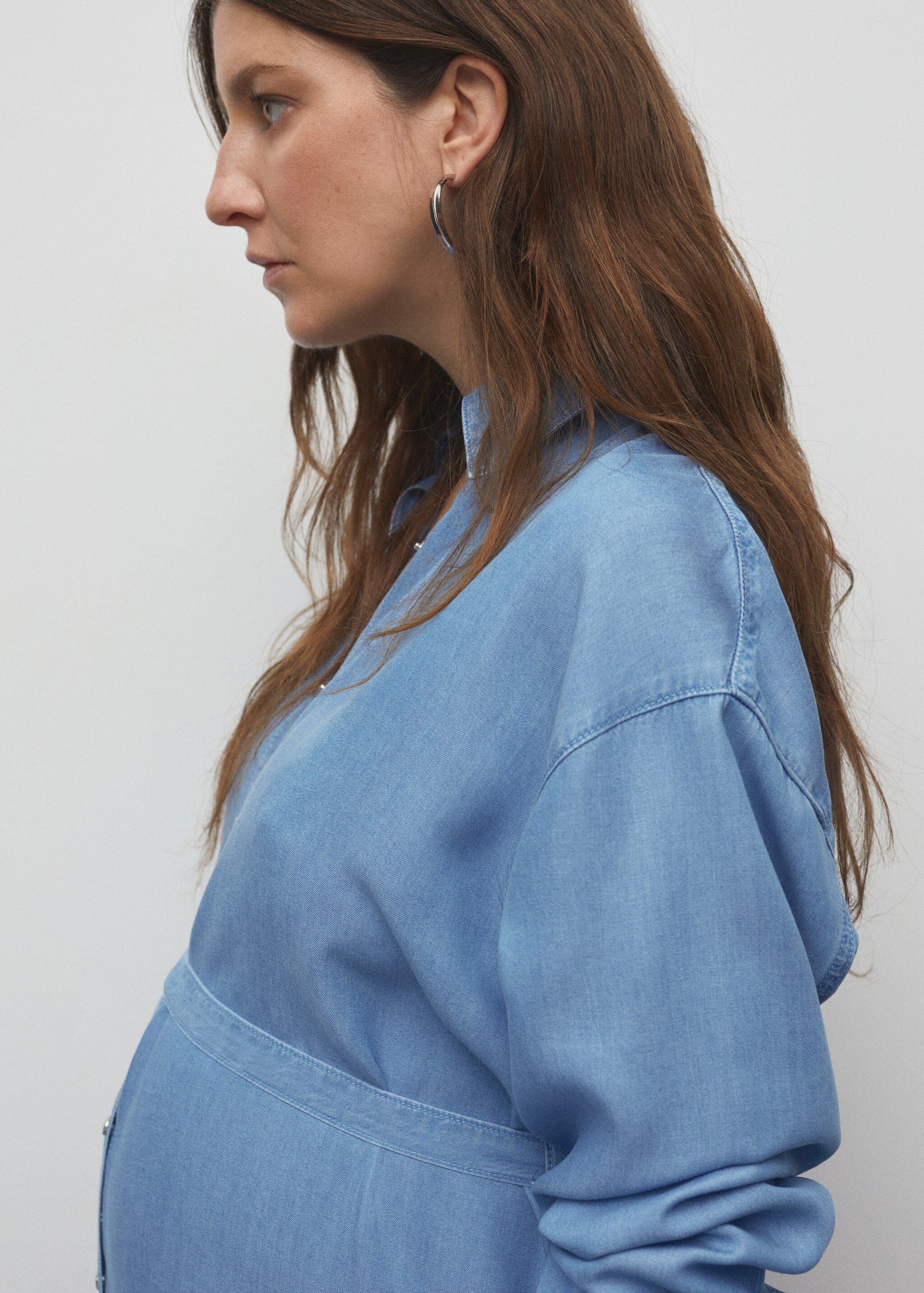 Denim shirt dress - Details of the article 1