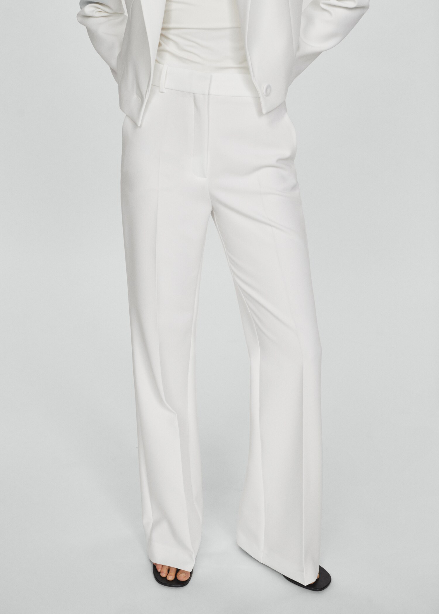 Straight suit pants - Medium plane
