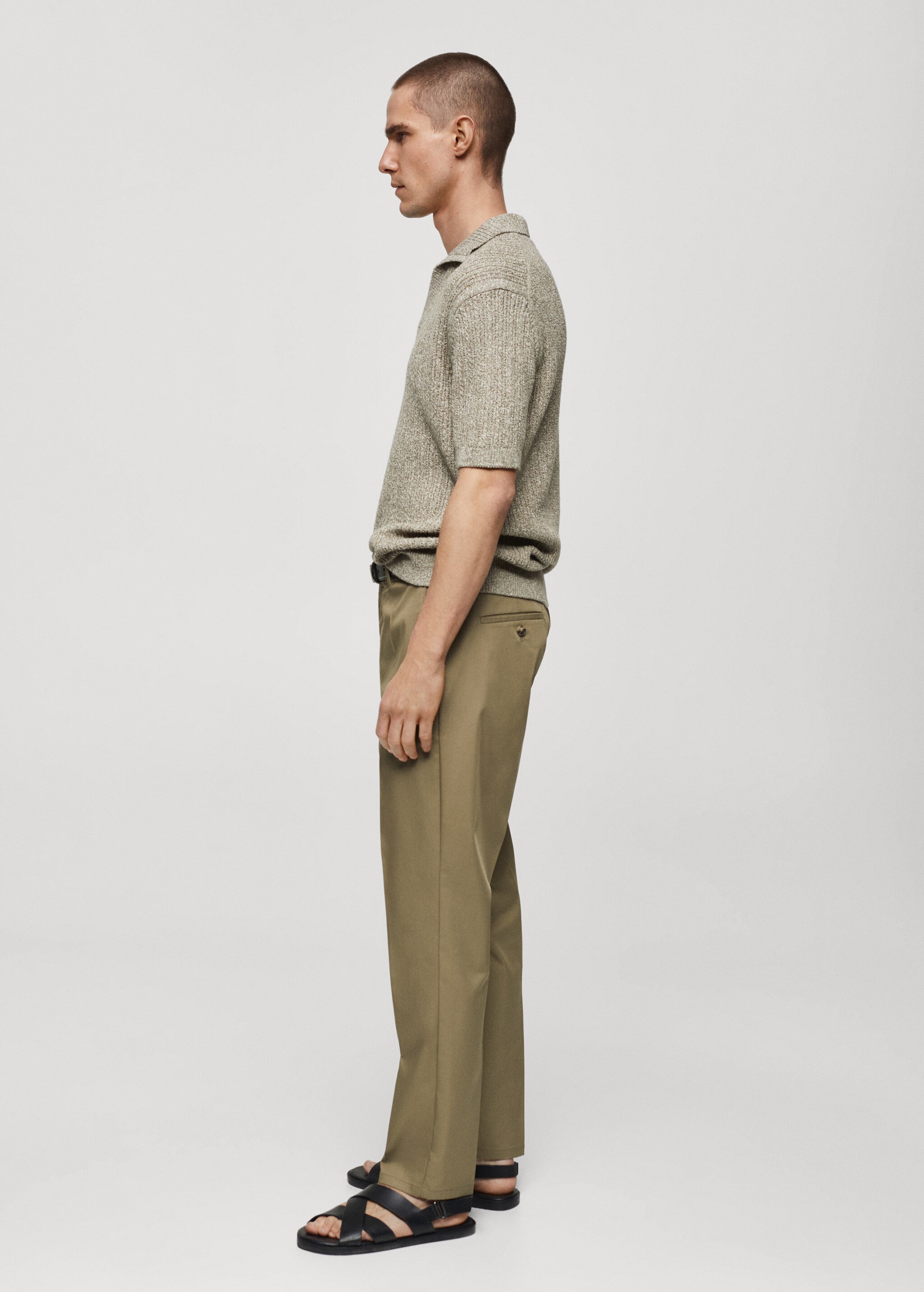 Slim fit lyocell pants - Details of the article 4