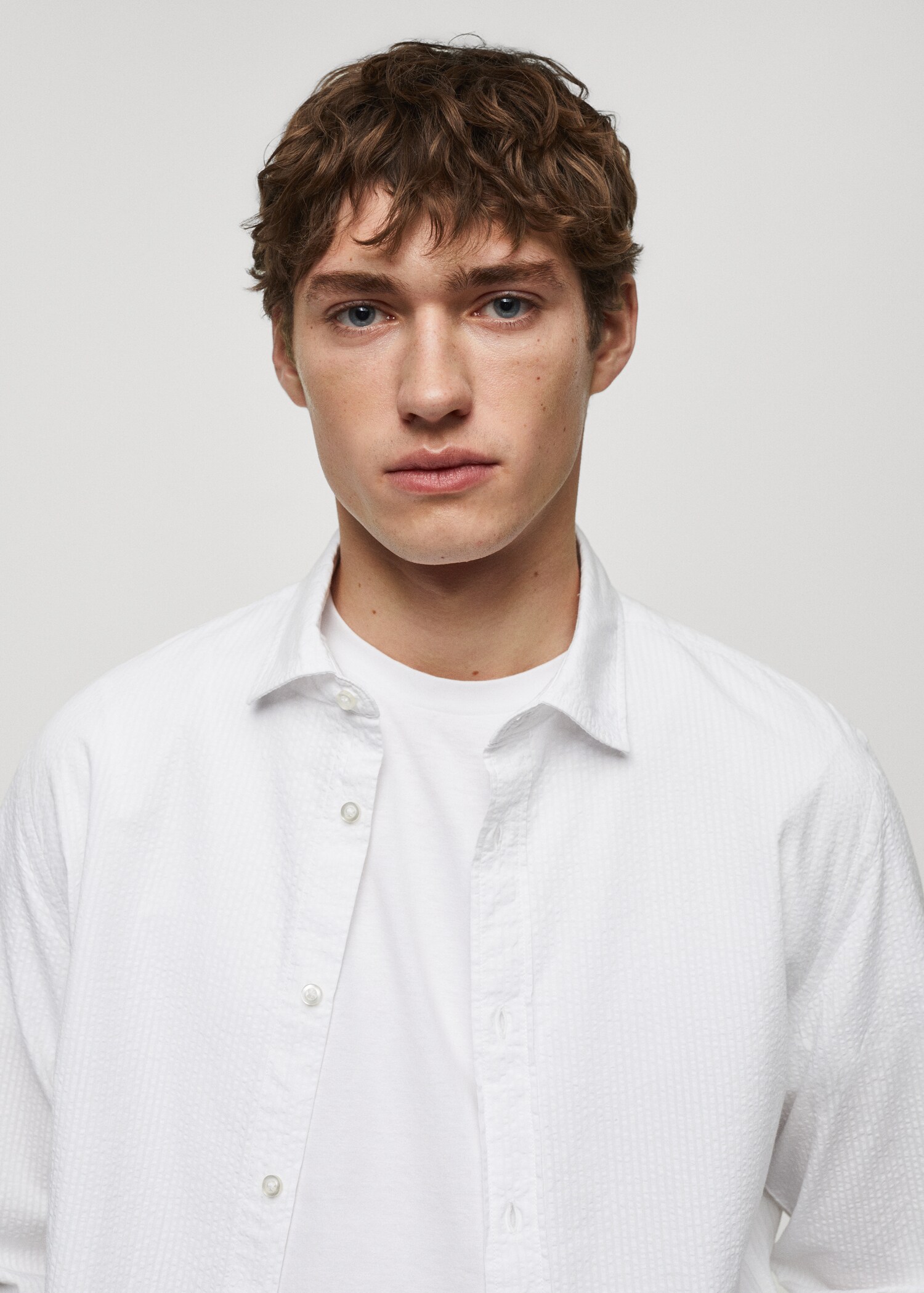 Chemise 100 % coton seersucker - Détail de l'article 1