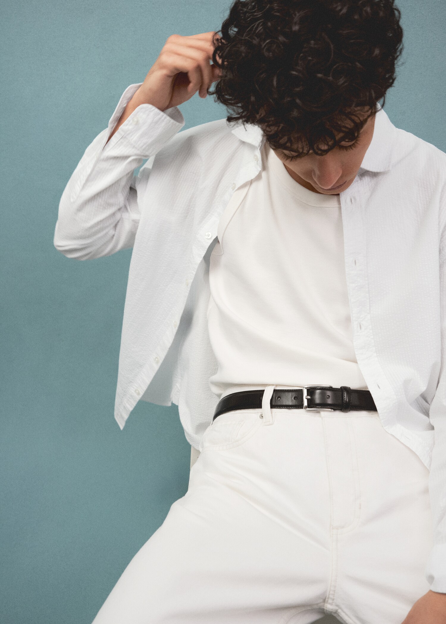 Chemise 100 % coton seersucker - Détail de l'article 5