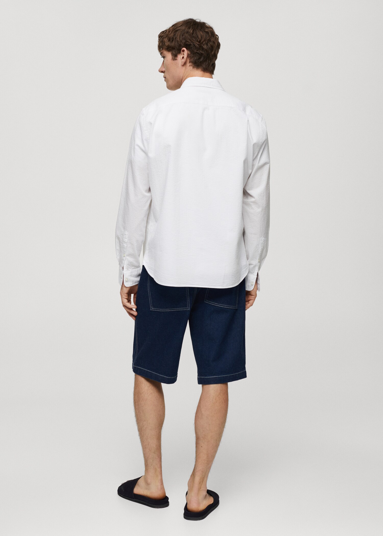 Chemise 100 % coton seersucker - Verso de l’article