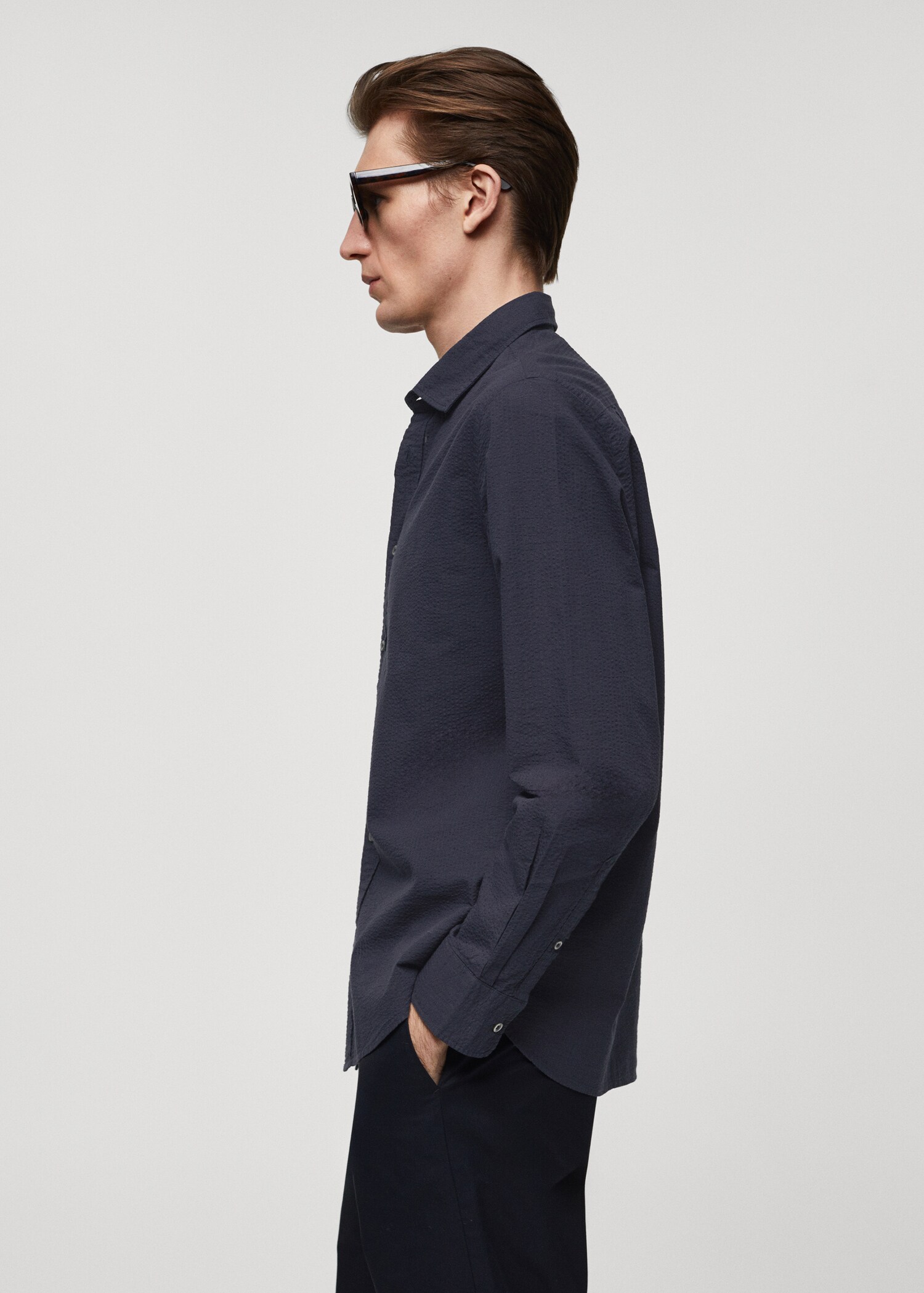 Chemise 100 % coton seersucker - Détail de l'article 2