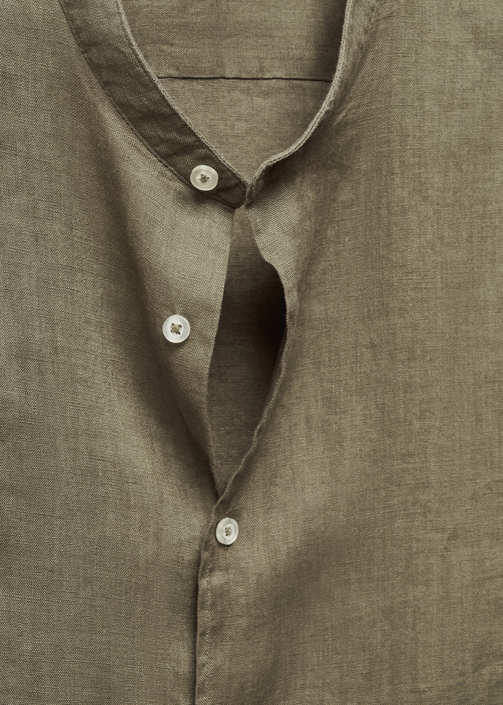 Camisa 100% lino cuello mao - Detalle del artículo 8