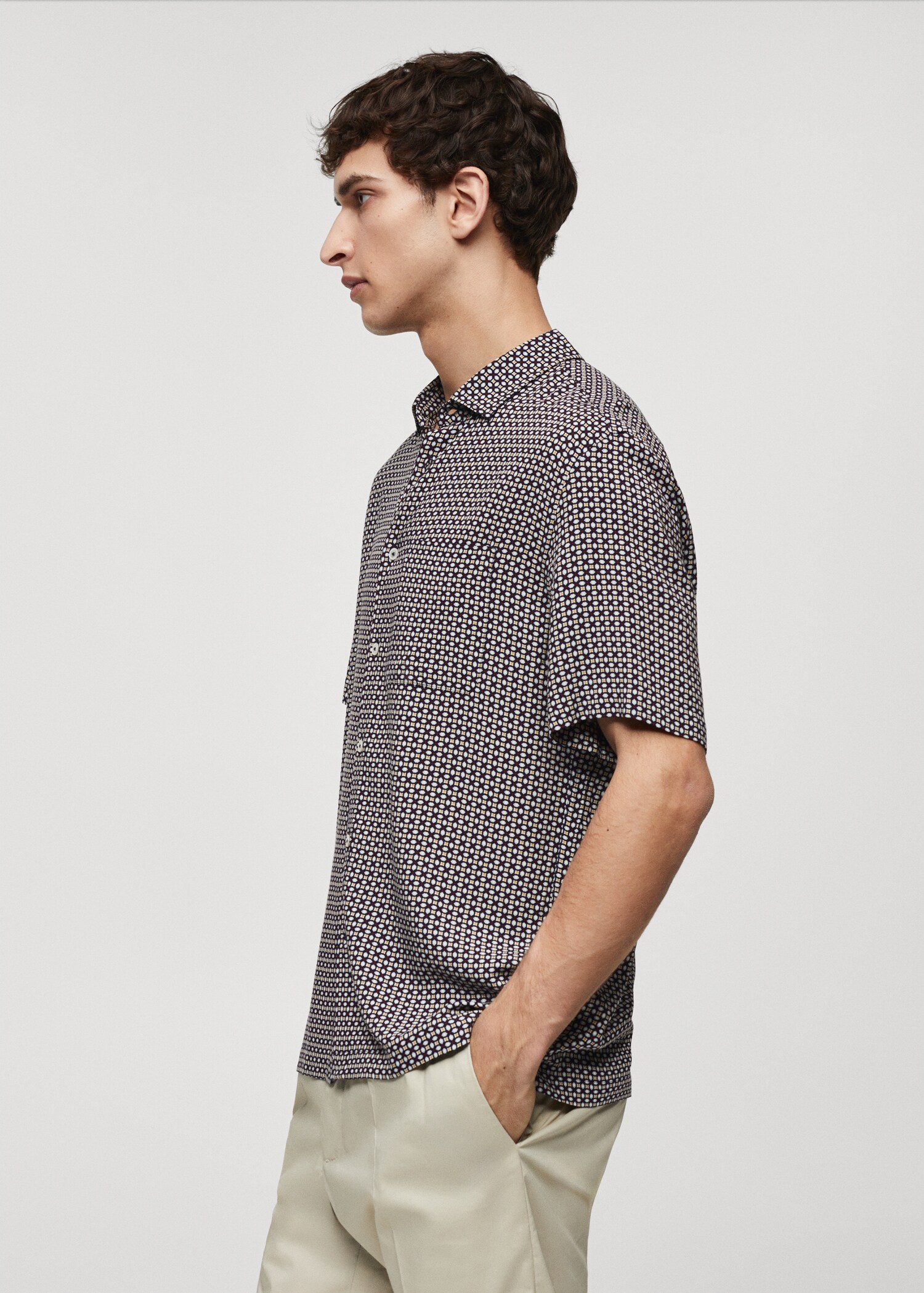 Camisa manga corta regular fit estampado - Detalle del artículo 2