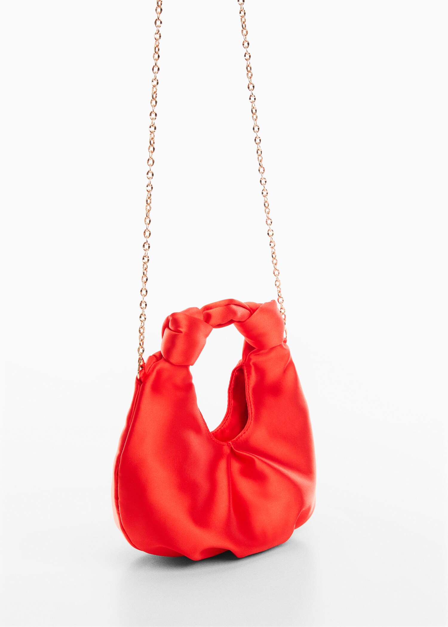 Satin handbag - Medium plane