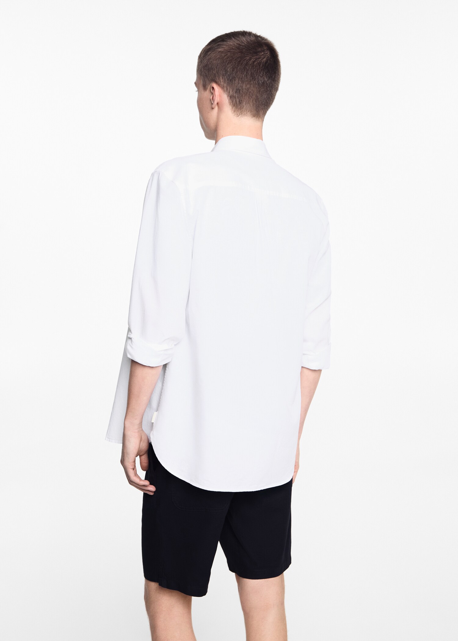 Regular-fit linen shirt - Reverse of the article