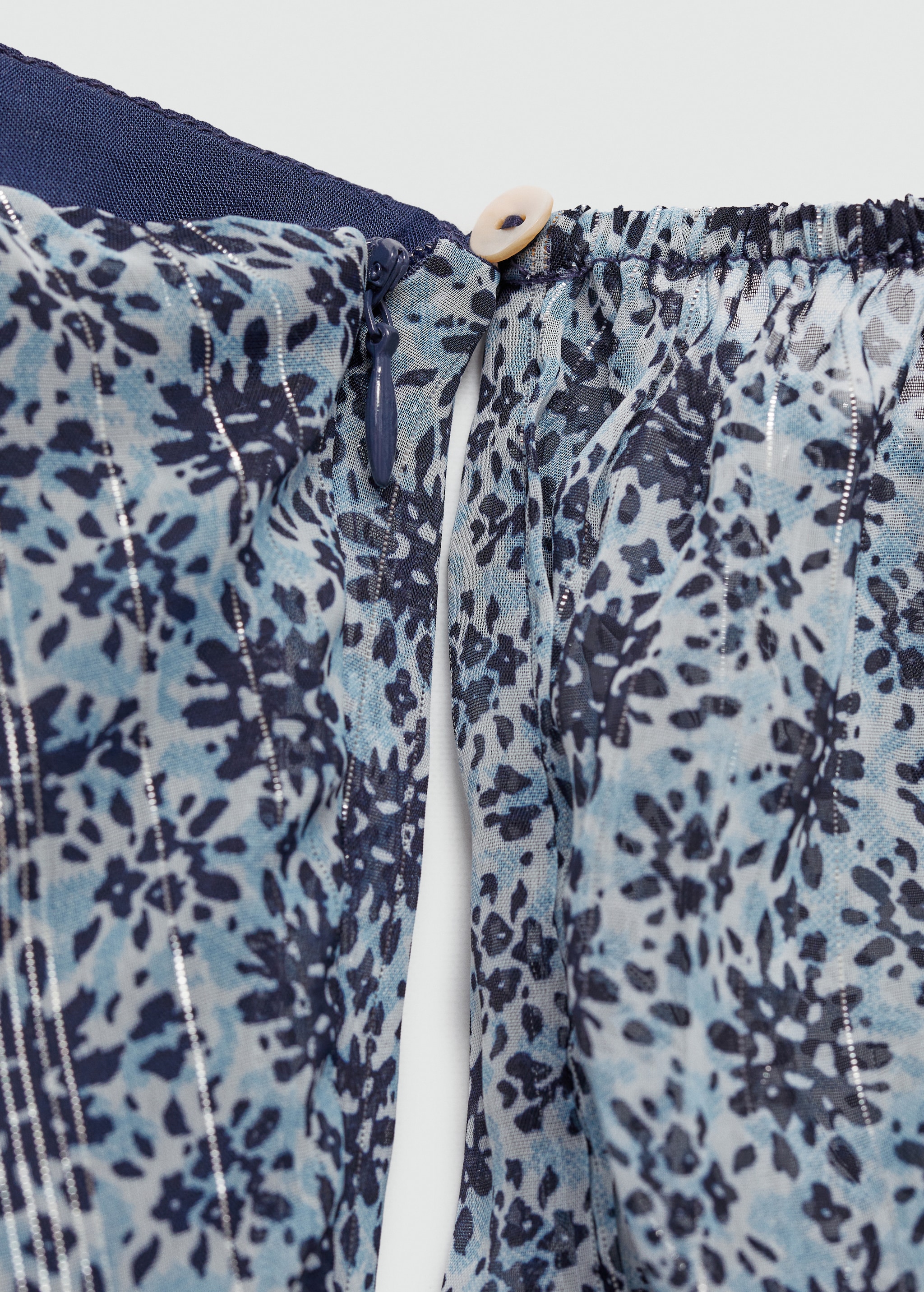 Printed asymmetrical dress - Details of the article 0