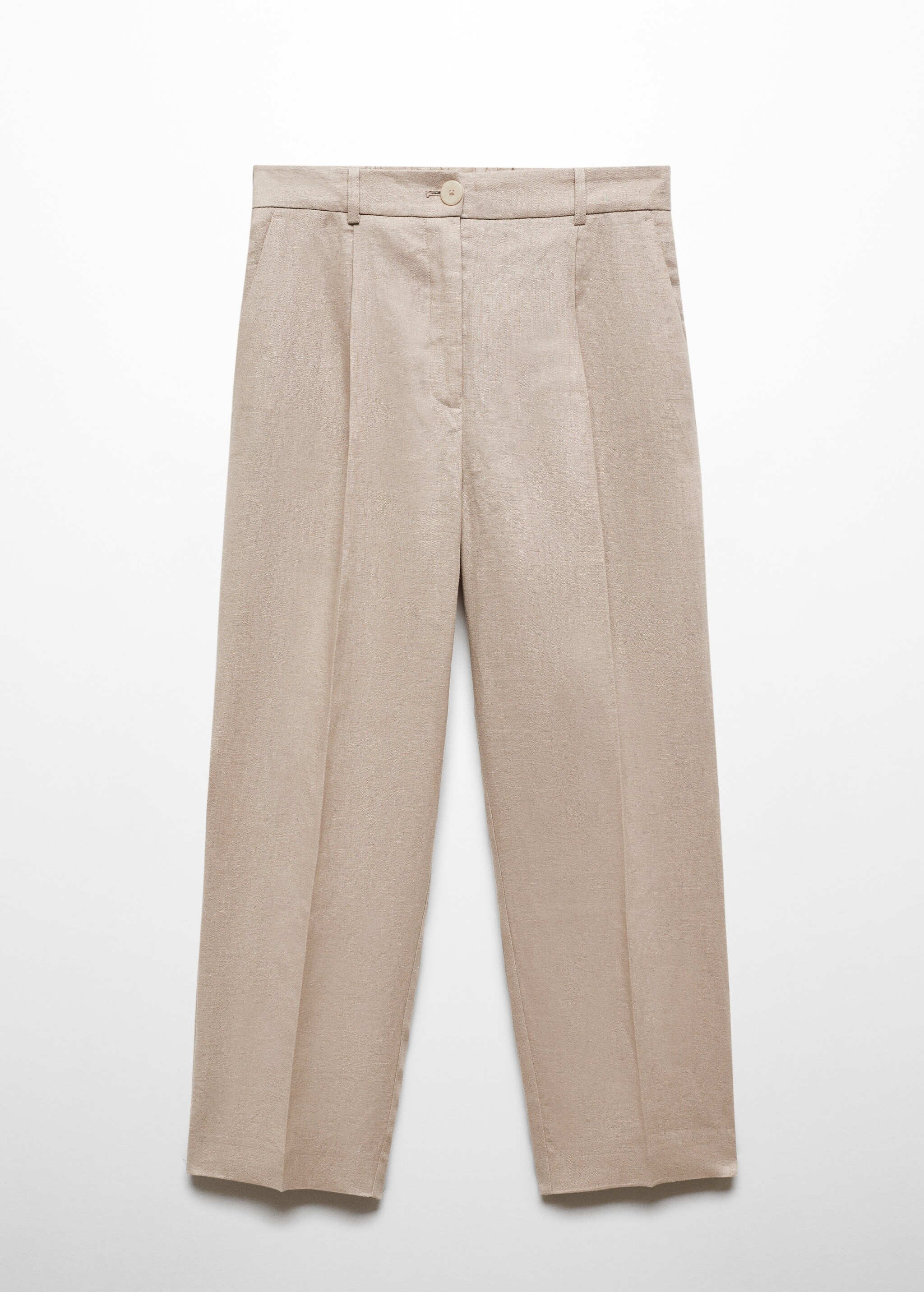 100% linen straight pants - Article without model