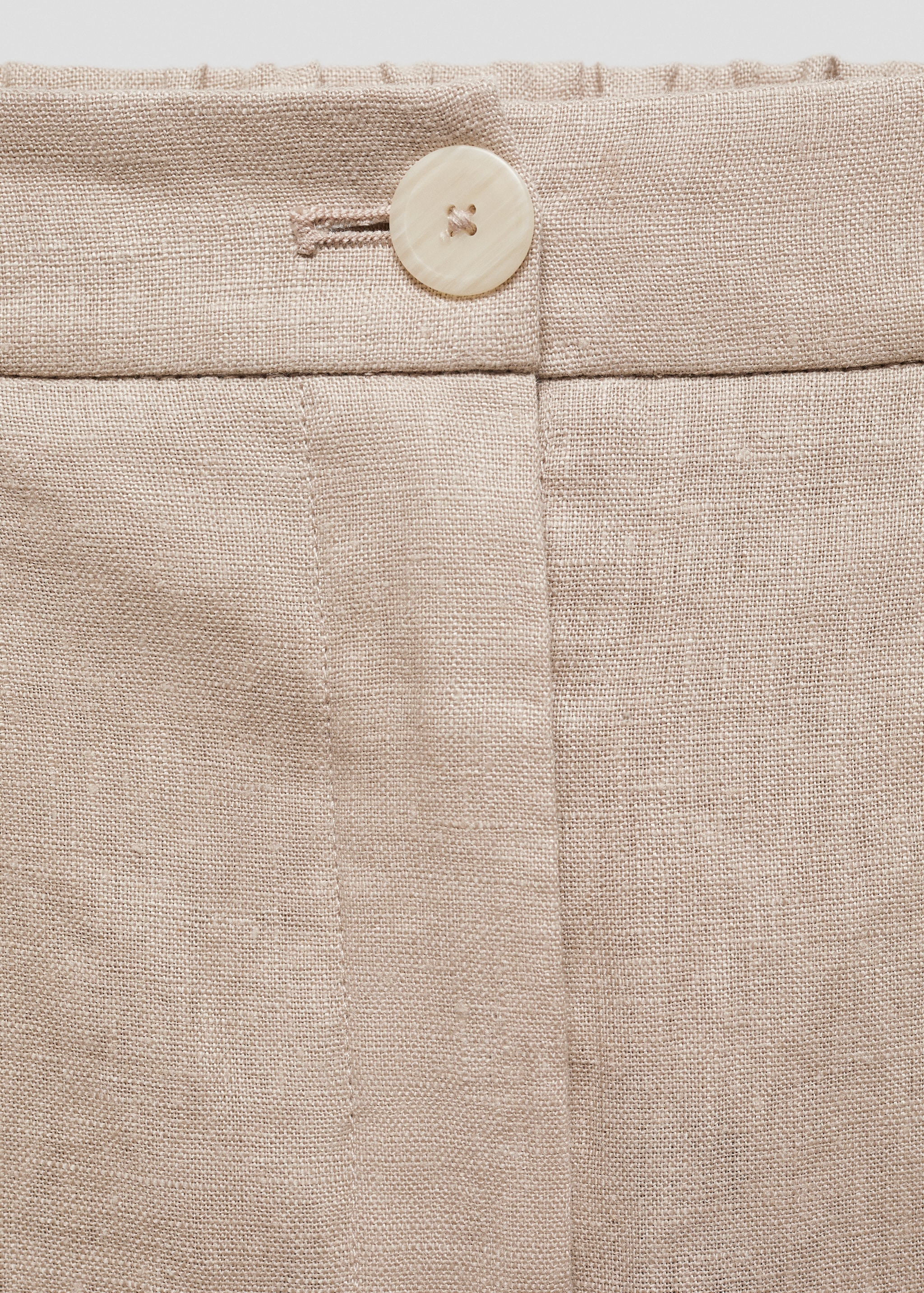 100% linen straight trousers - Details of the article 8