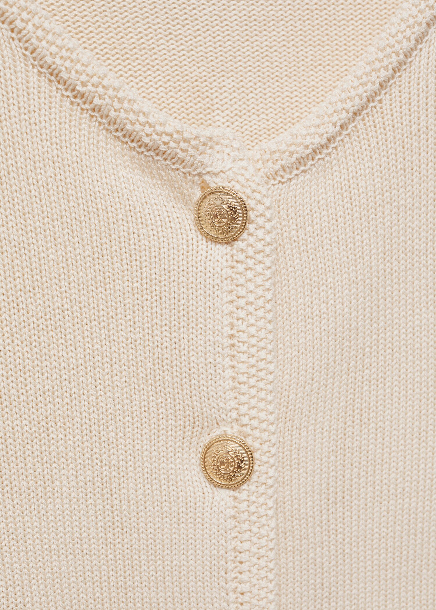 Striped cardigan with jewel buttons - Details of the article 8
