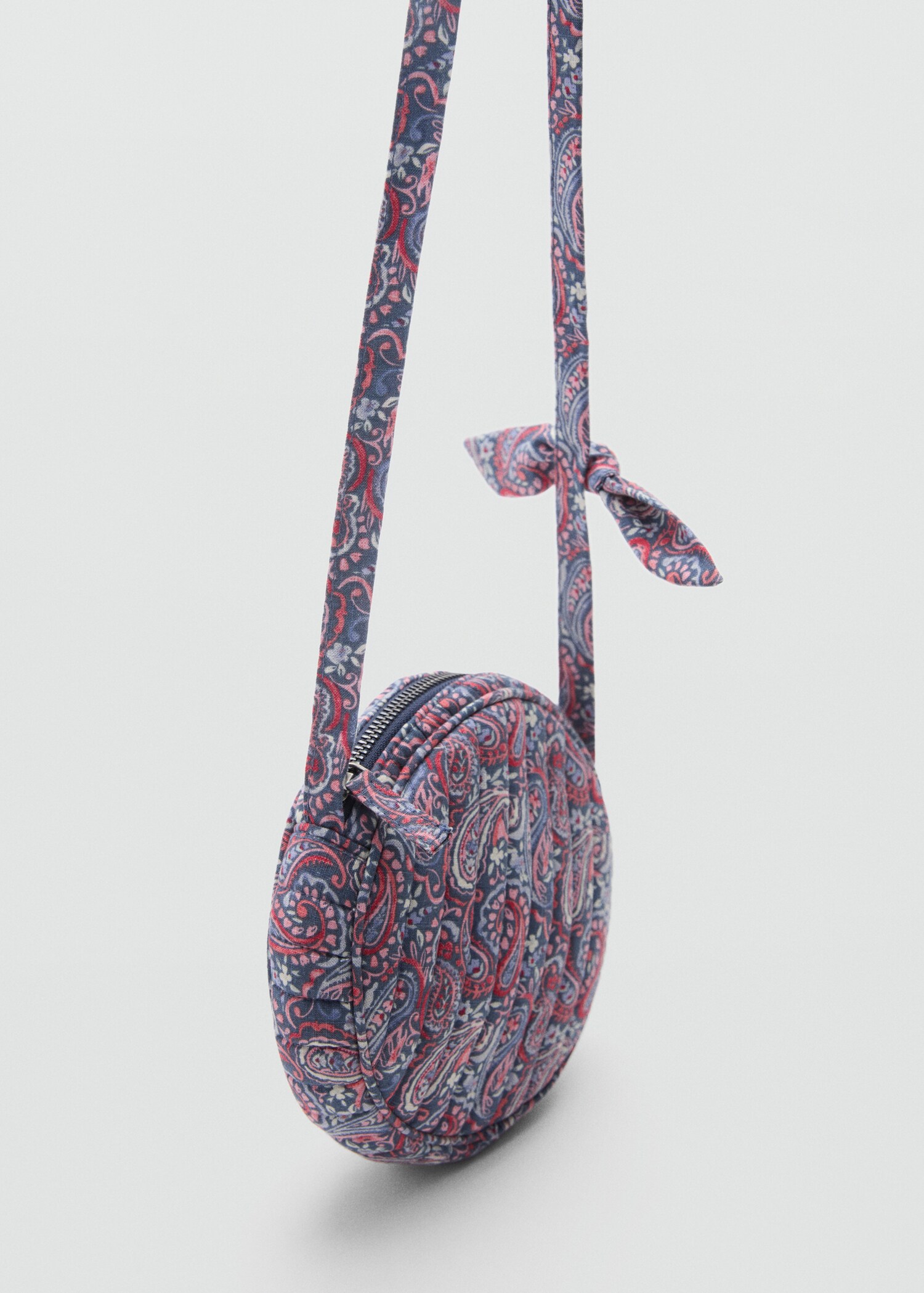 Printed round bag - Medium plane