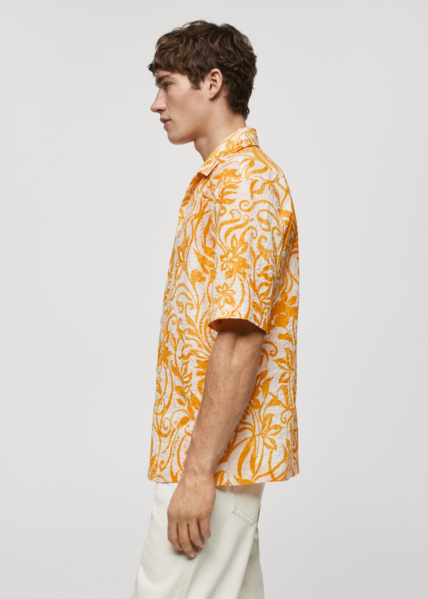 Camisa algodón textura estampada - Detalle del artículo 2