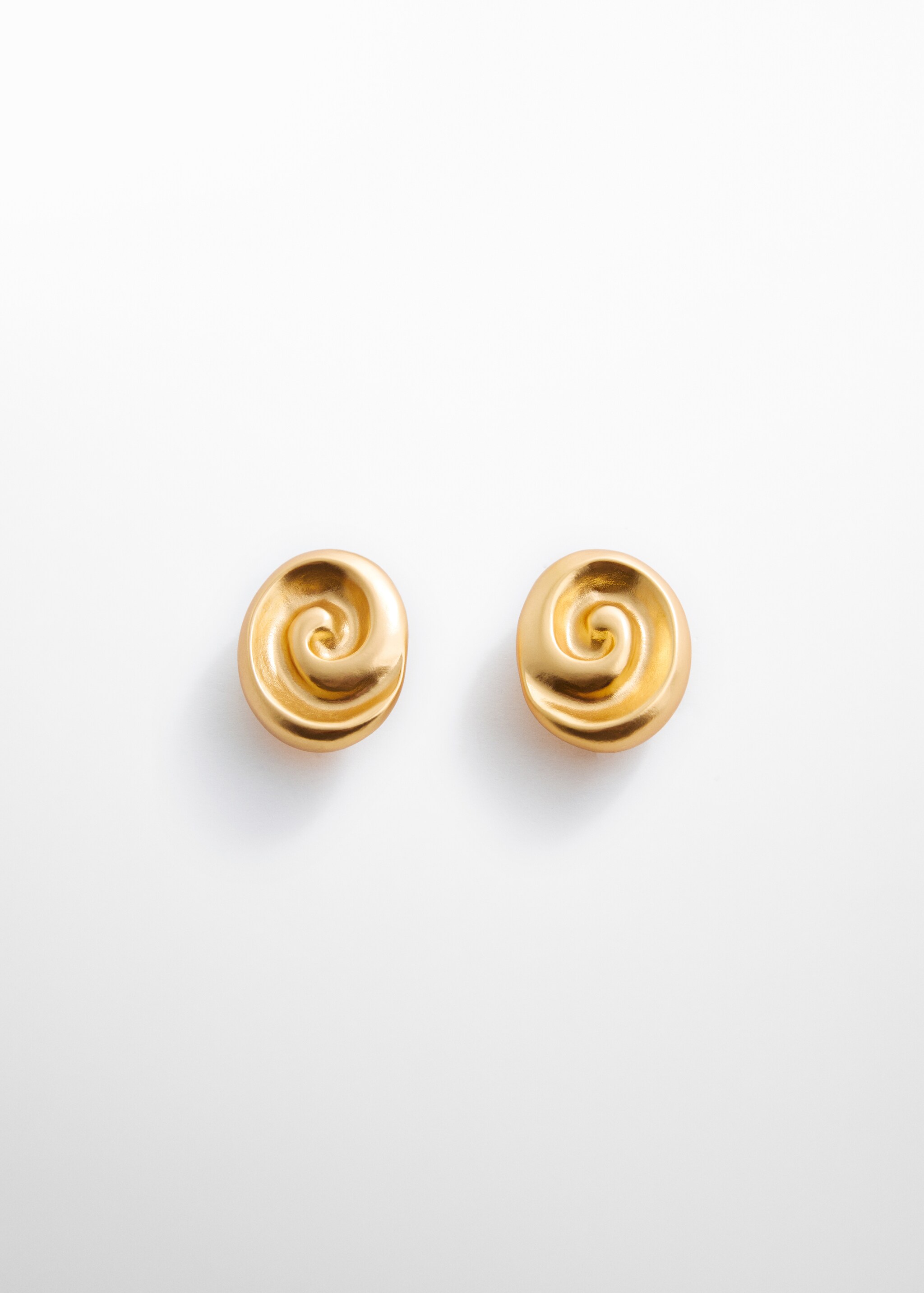 Round spiral earrings - Article without model