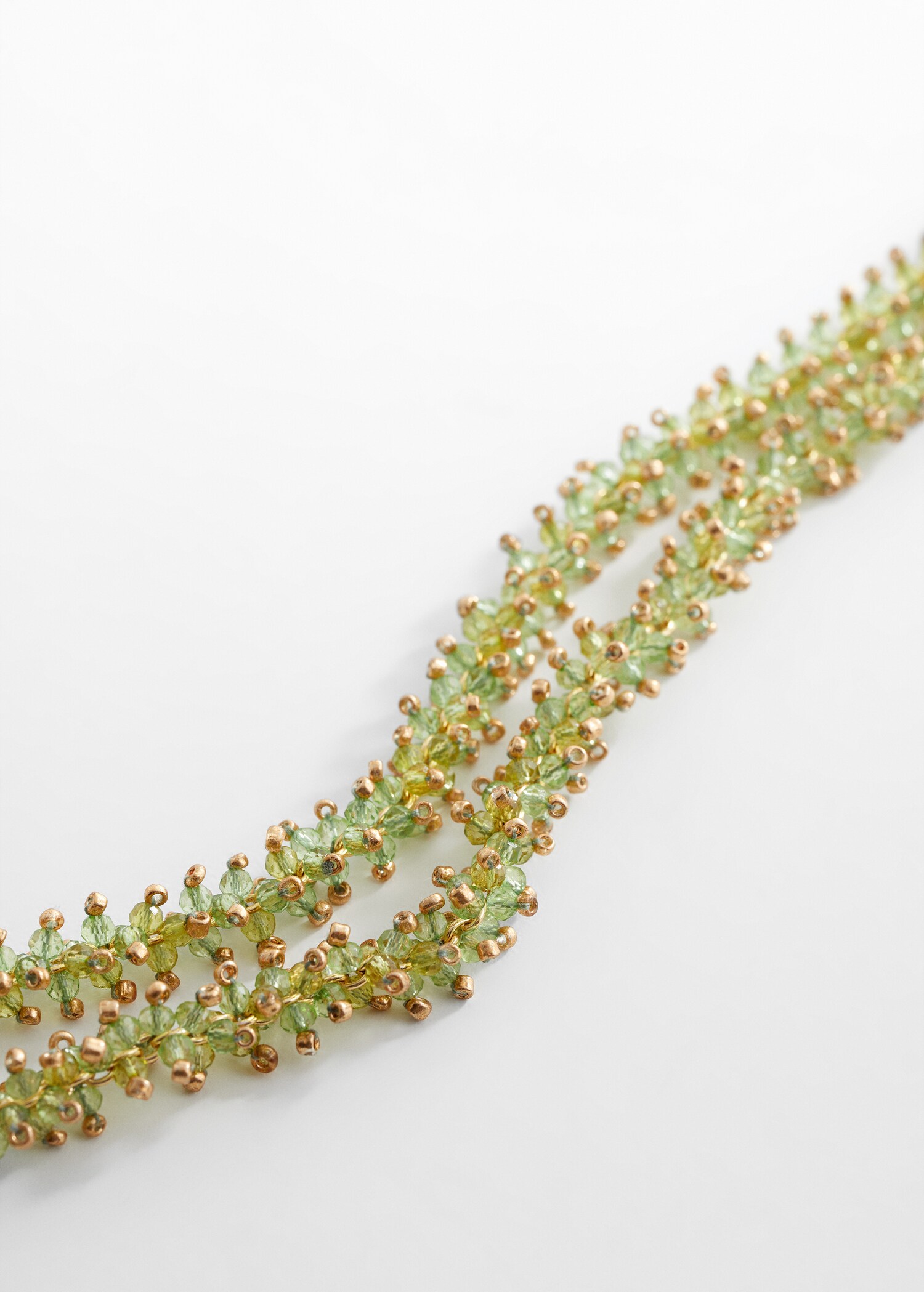 Combined crystal necklace - Medium plane