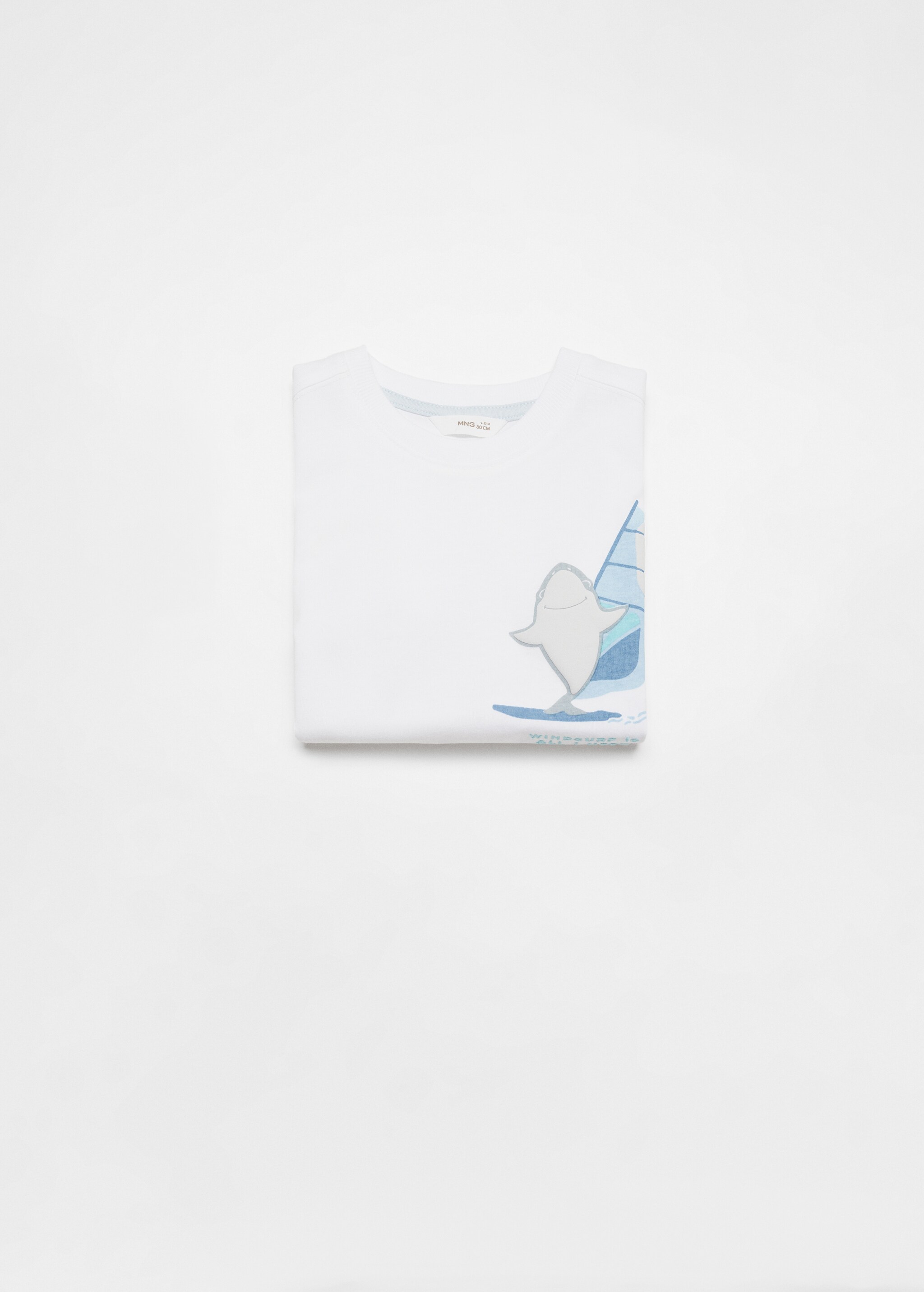Printed cotton-blend T-shirt - Details of the article 0