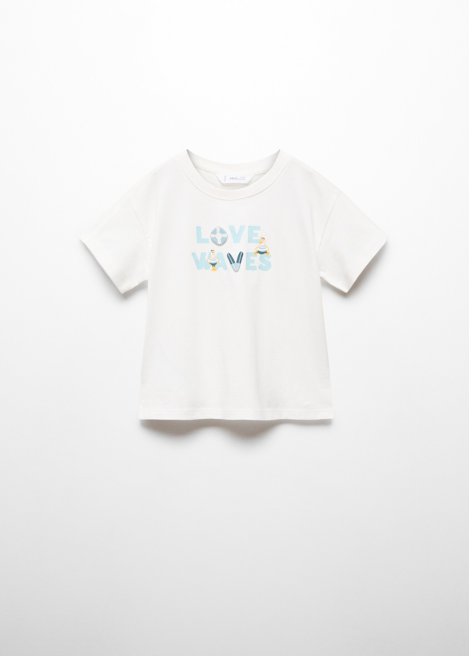 T-shirt message imprimé - Article sans modèle