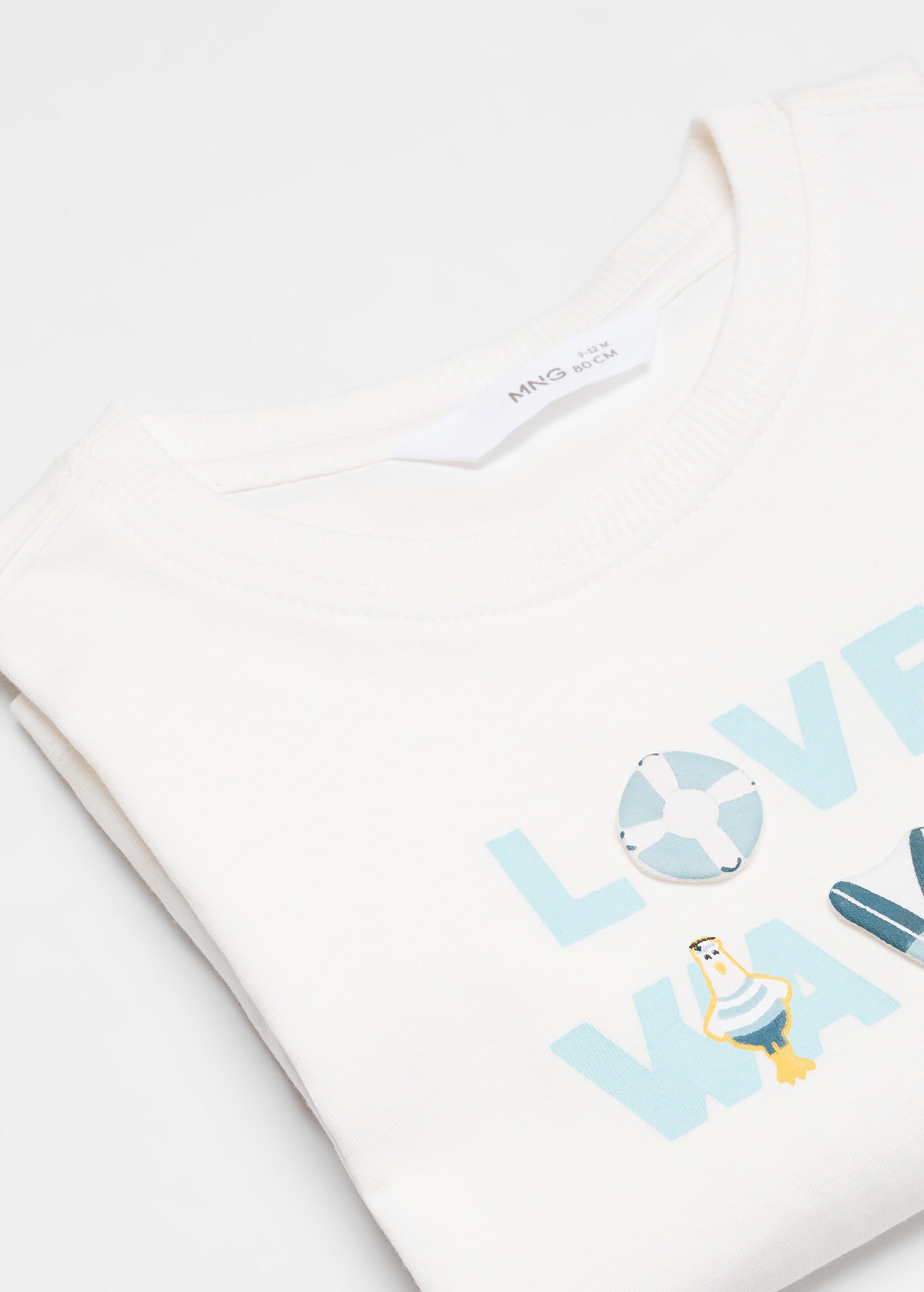 Printed message T-shirt - Details of the article 0
