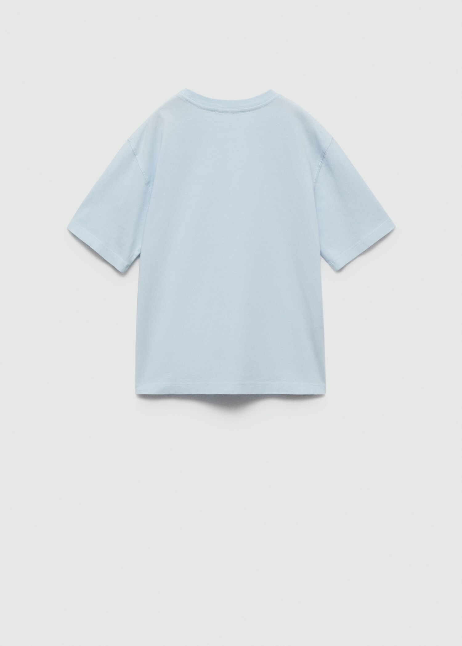 Embossed message t-shirt - Reverse of the article