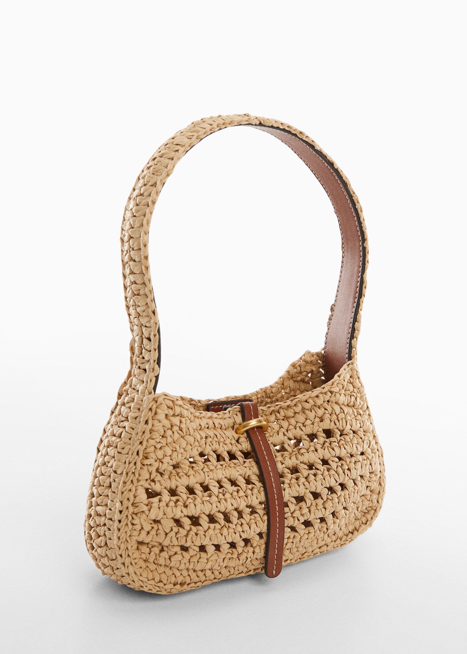 Natural fibre shoulder bag - Medium plane