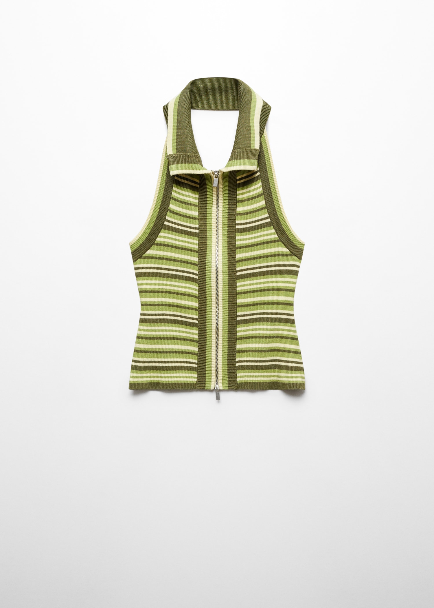 Double-zip knitted top - Article without model