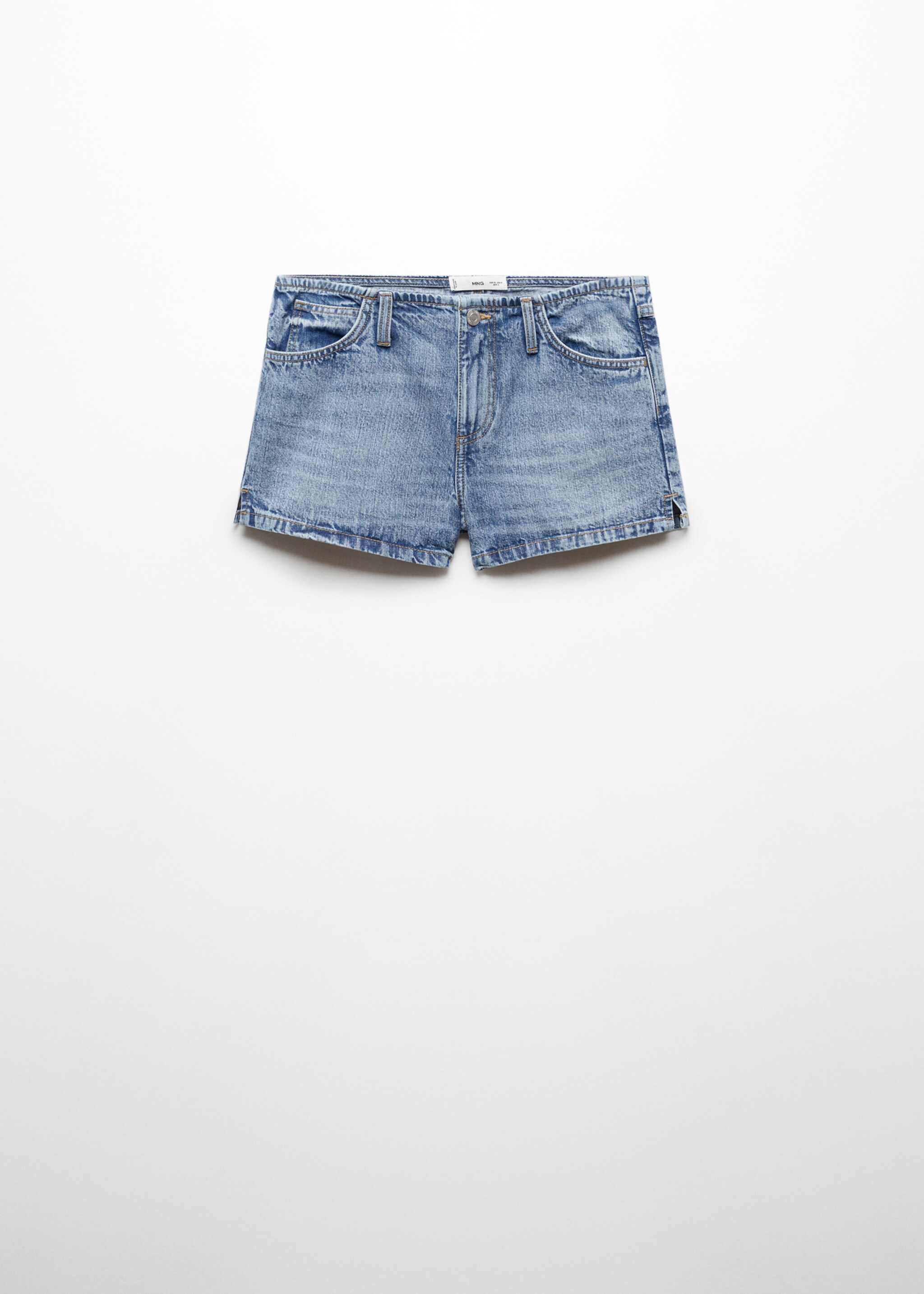 Low-rise denim shorts - Article without model, Blue. Ref: 67027915-00.