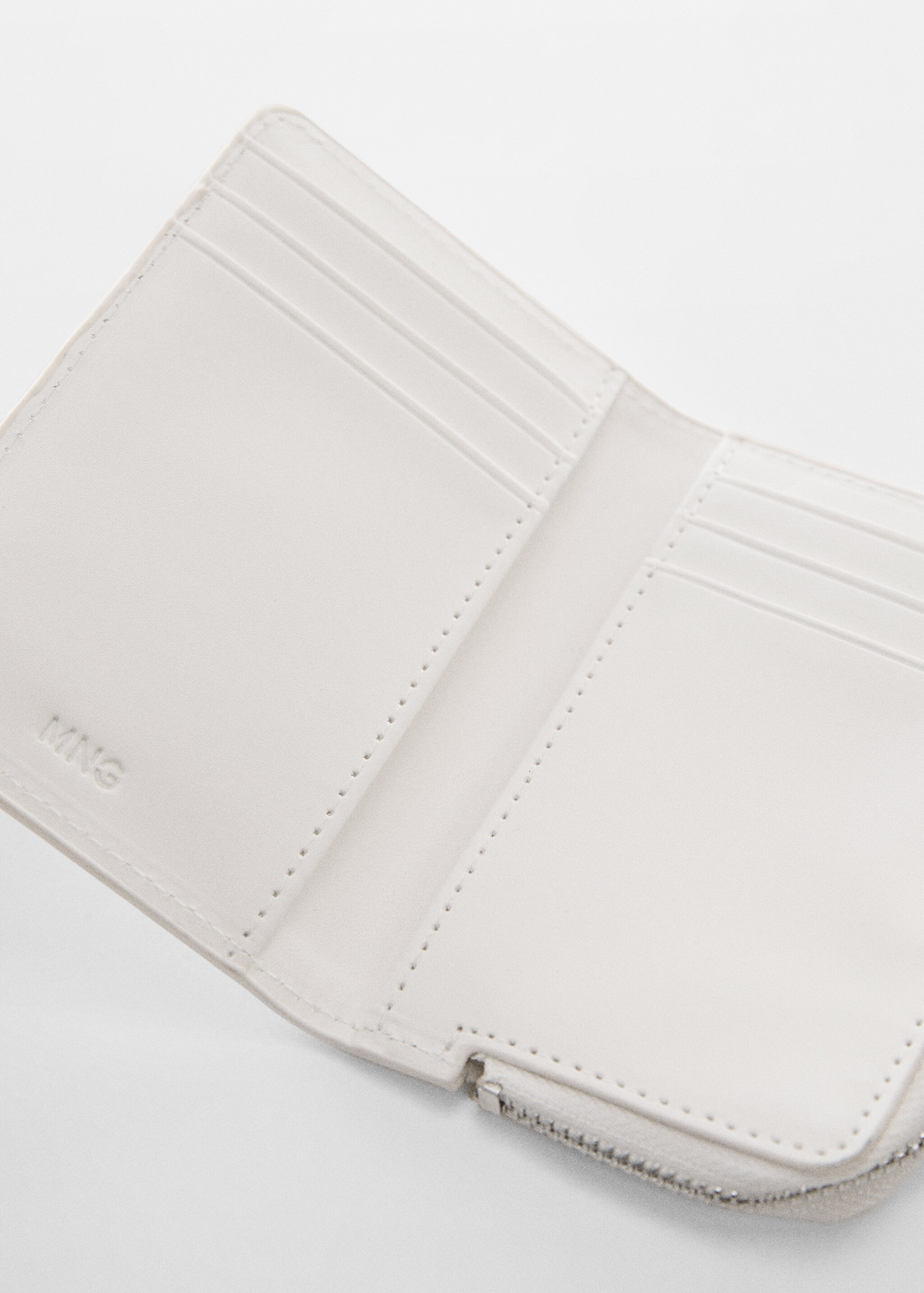 Wallet with flap and logo - Medium plane
