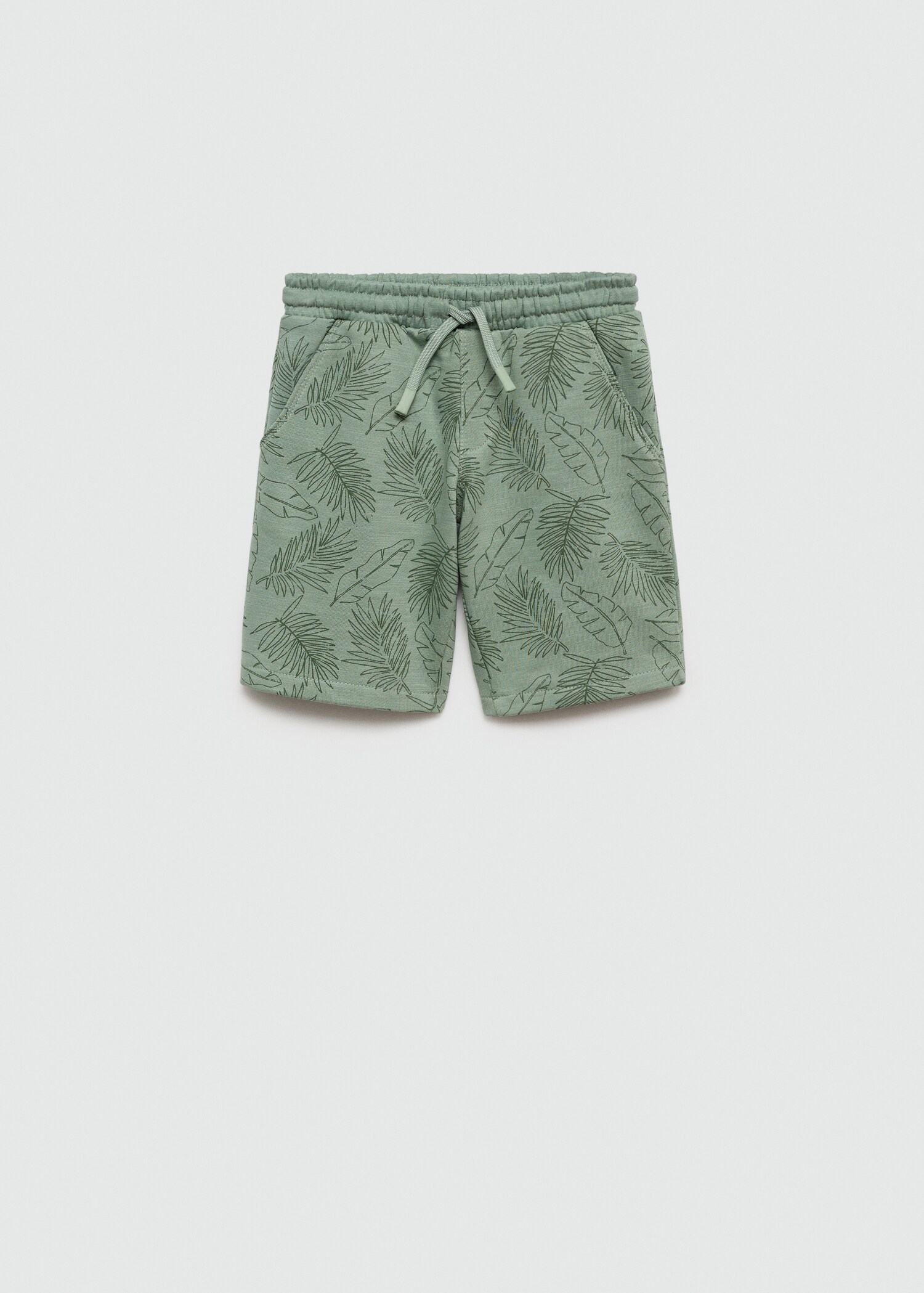 Leaf-print Bermuda shorts - Article without model