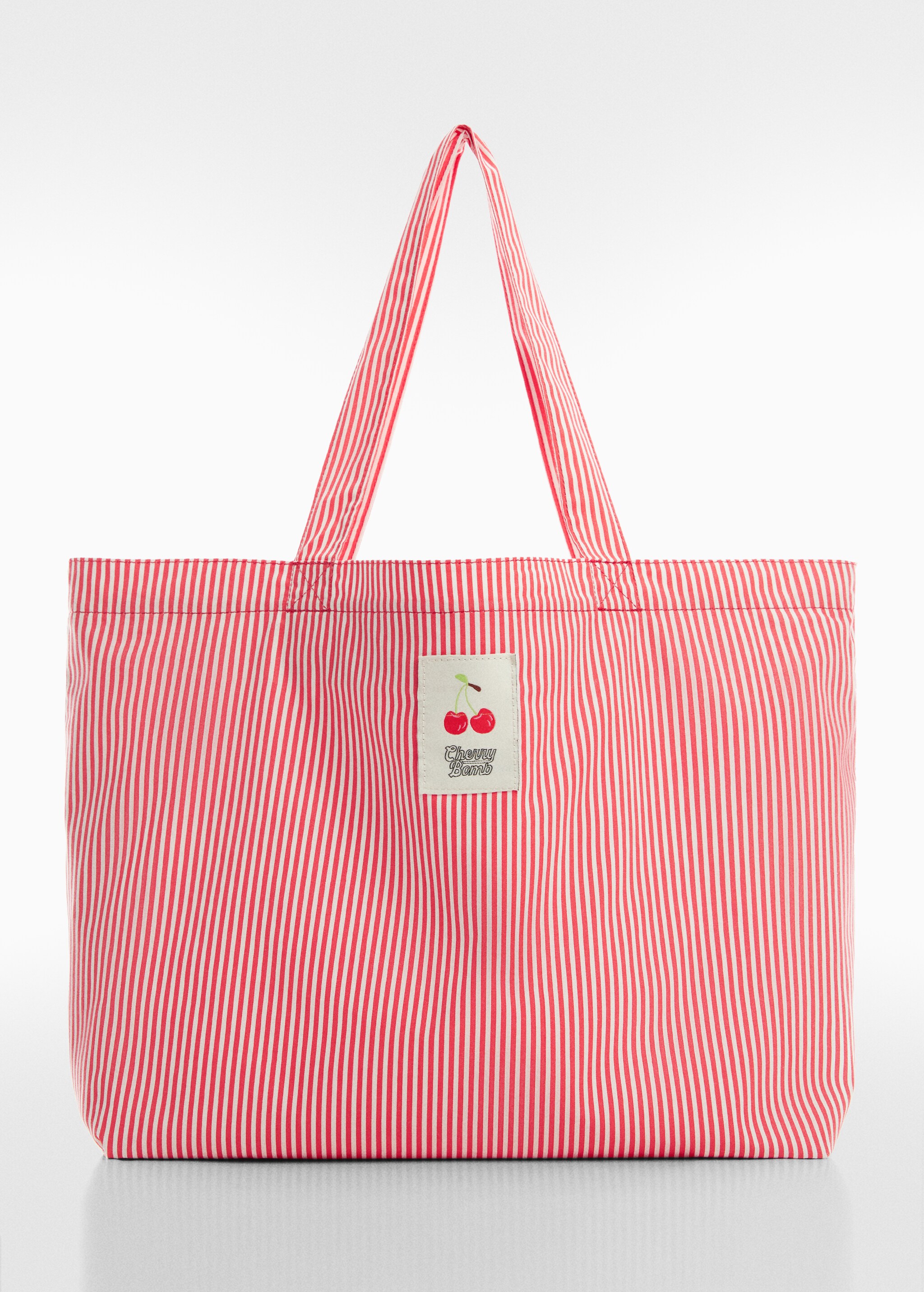 Çizgili shopper çanta - Modelsiz ürün