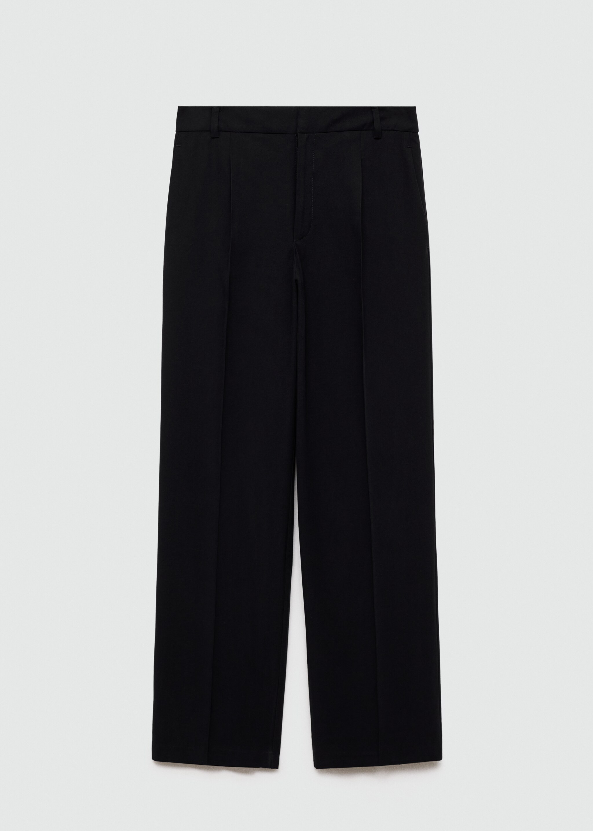 Pleat straight trousers - Article without model