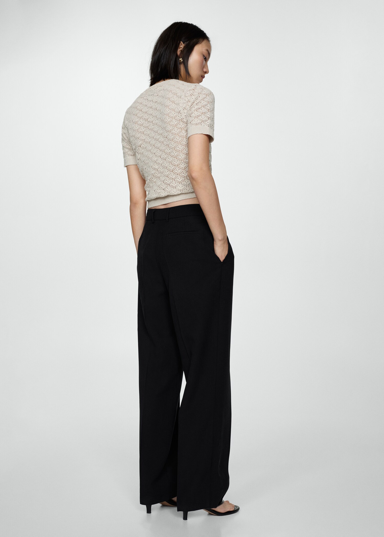 Pantalon droit pinces - Verso de l’article