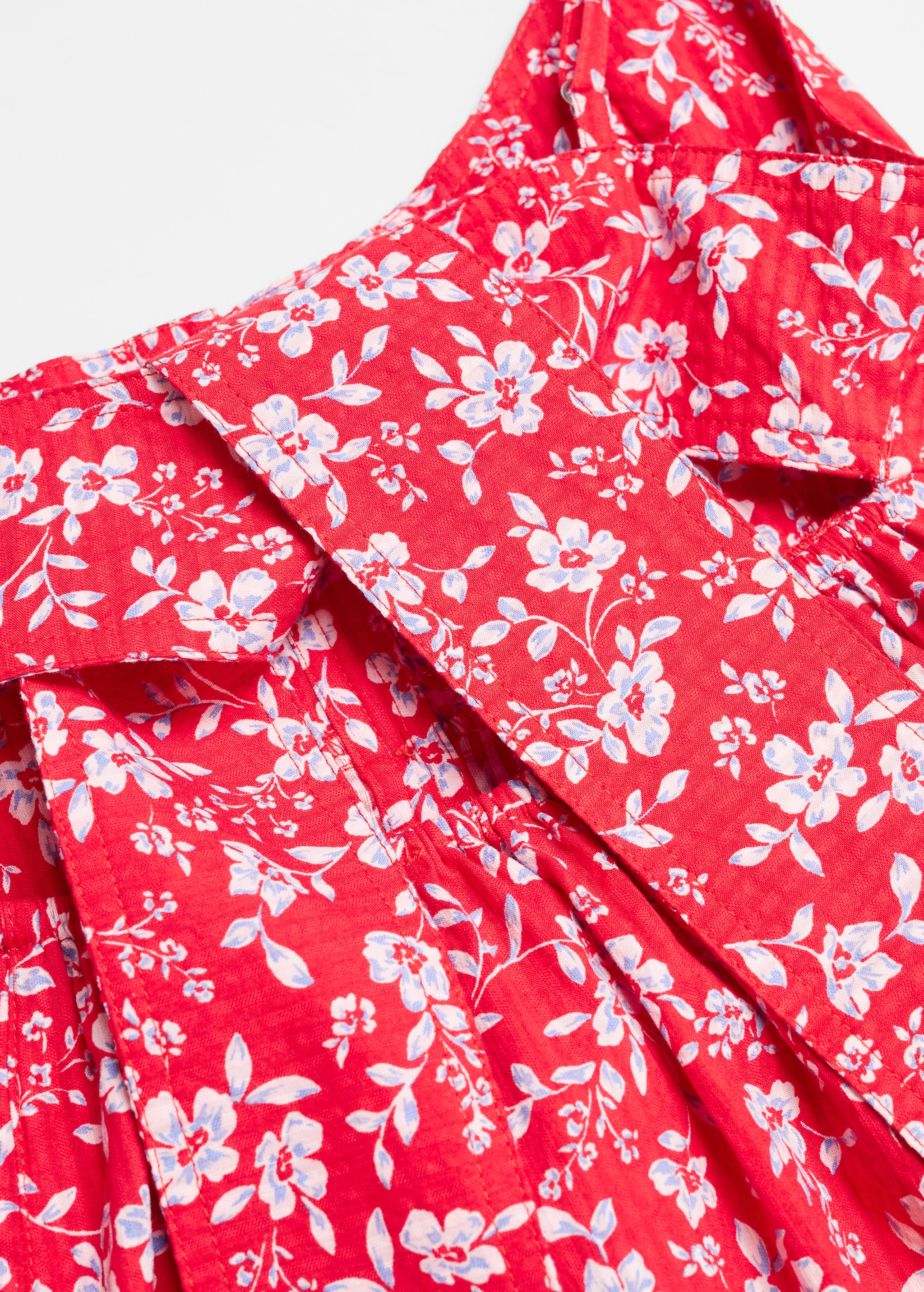 Платье с цветочным принтом и завязками - Деталь изделия 8