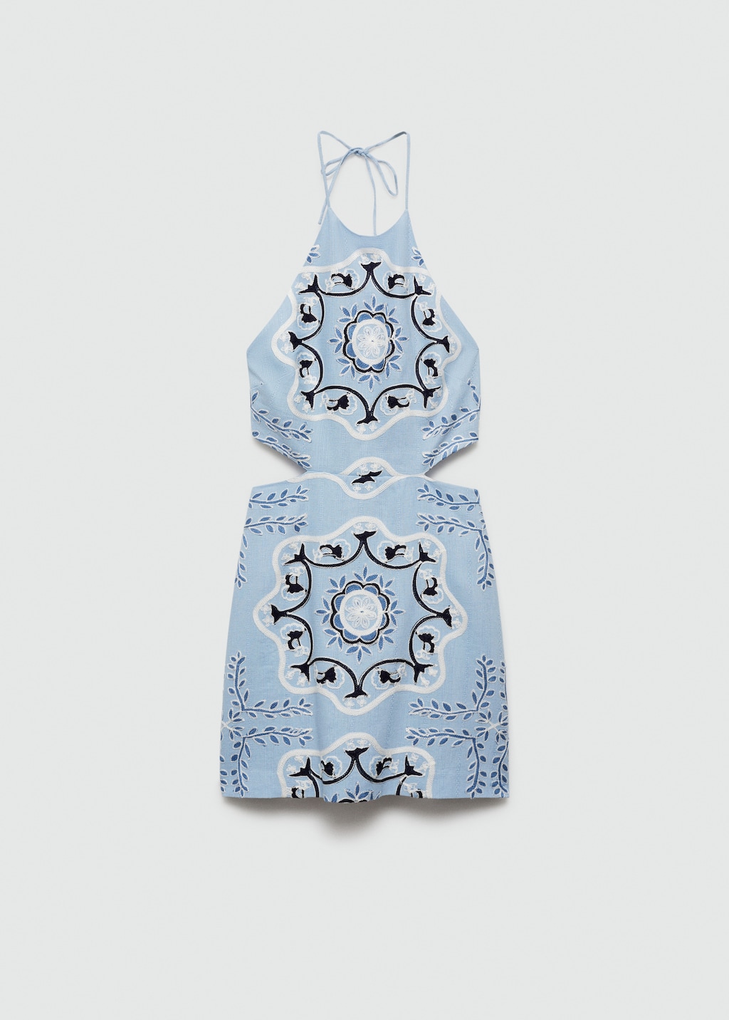Mango Printed dress with openings thumbnail