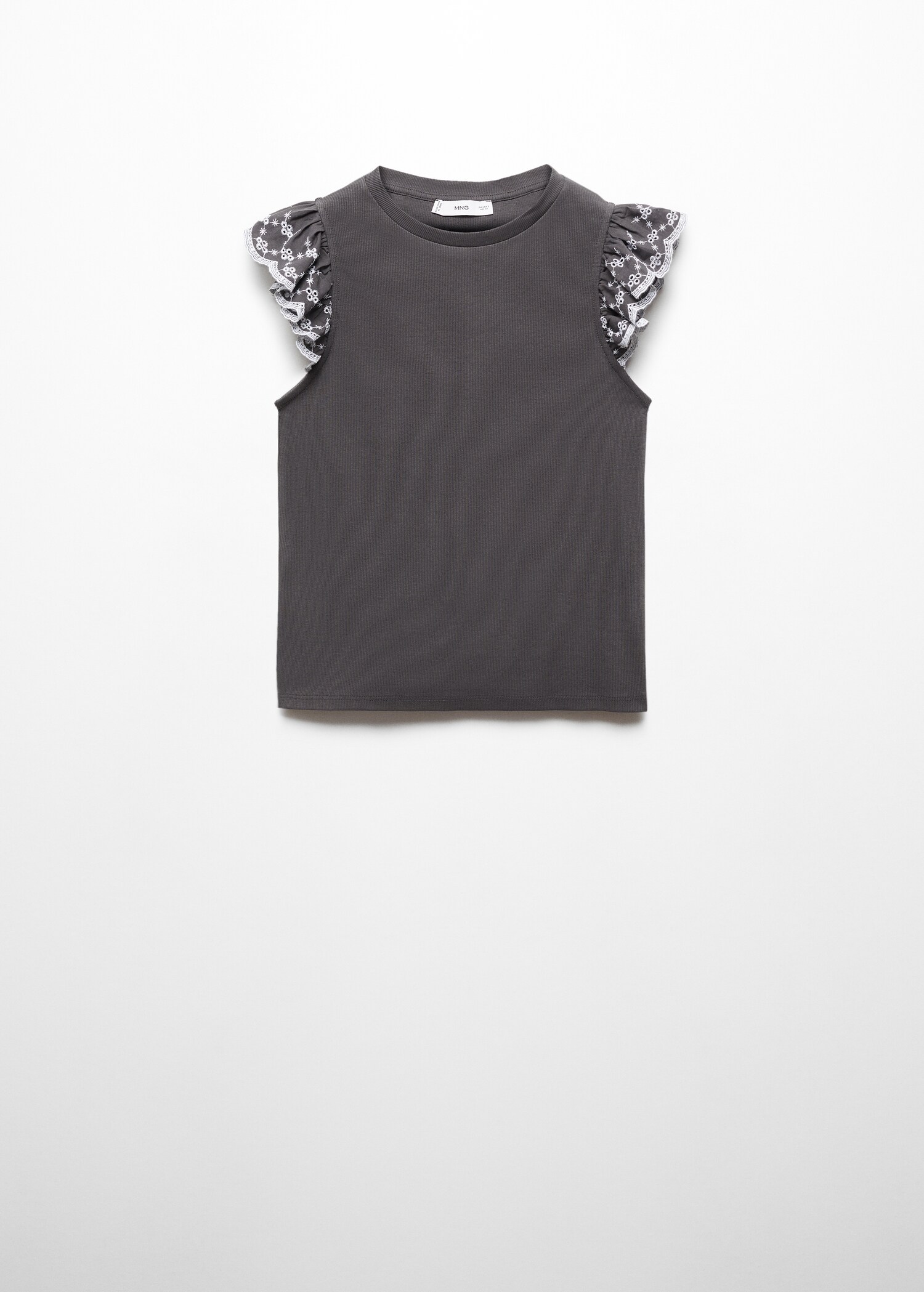 T-shirt with ruffled sleeves - Articolo senza modello