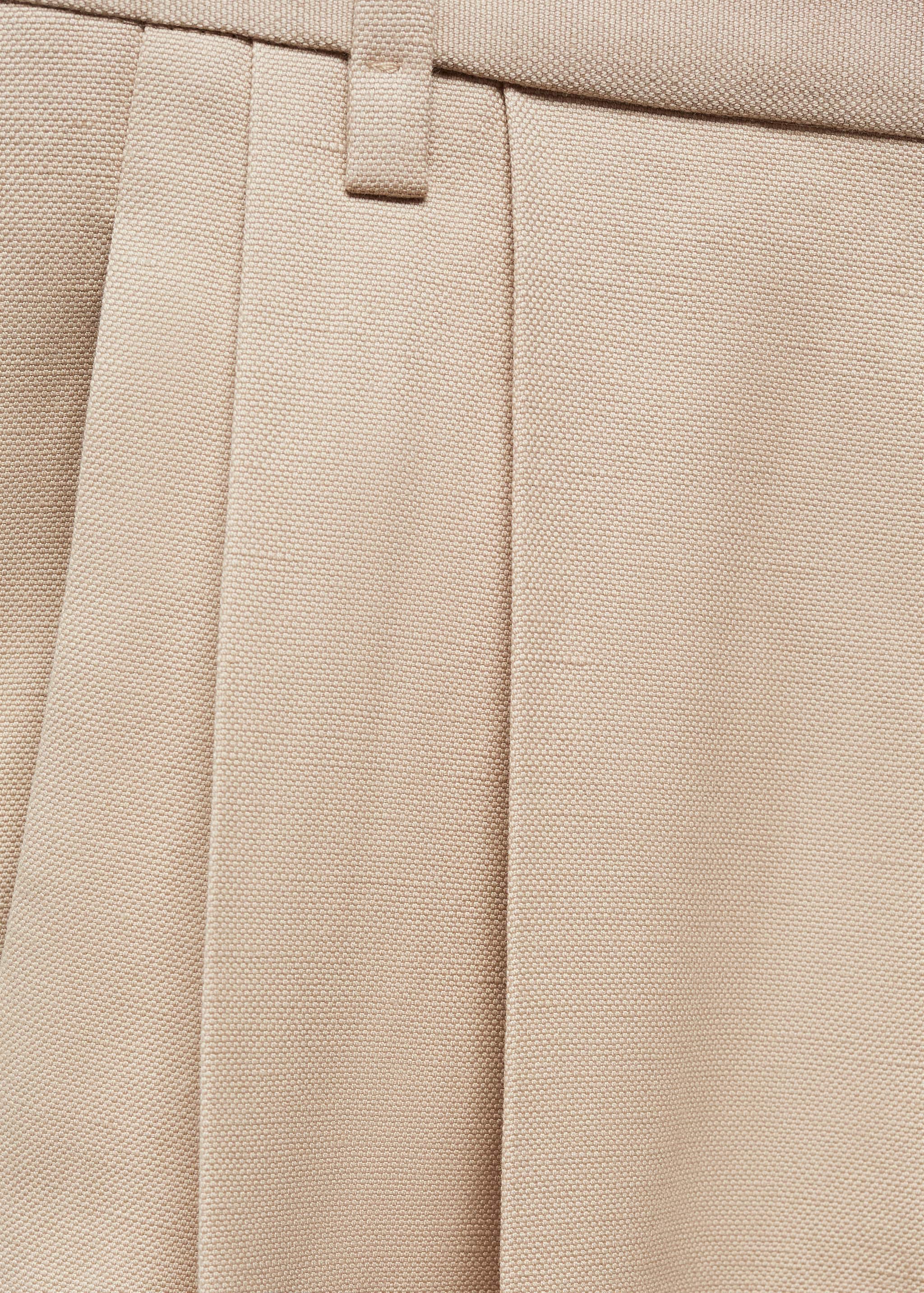 Pleat straight trousers - Details of the article 8