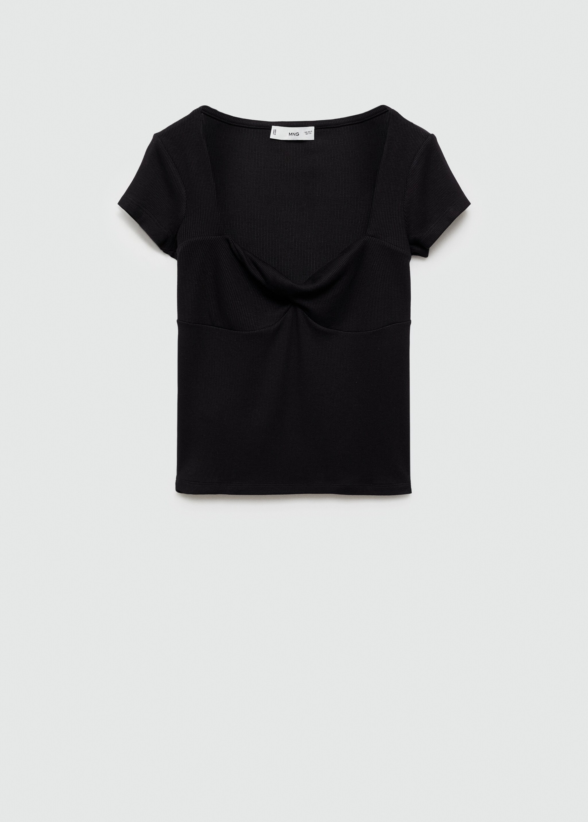 Draped neckline t-shirt - Artigo sem modelo