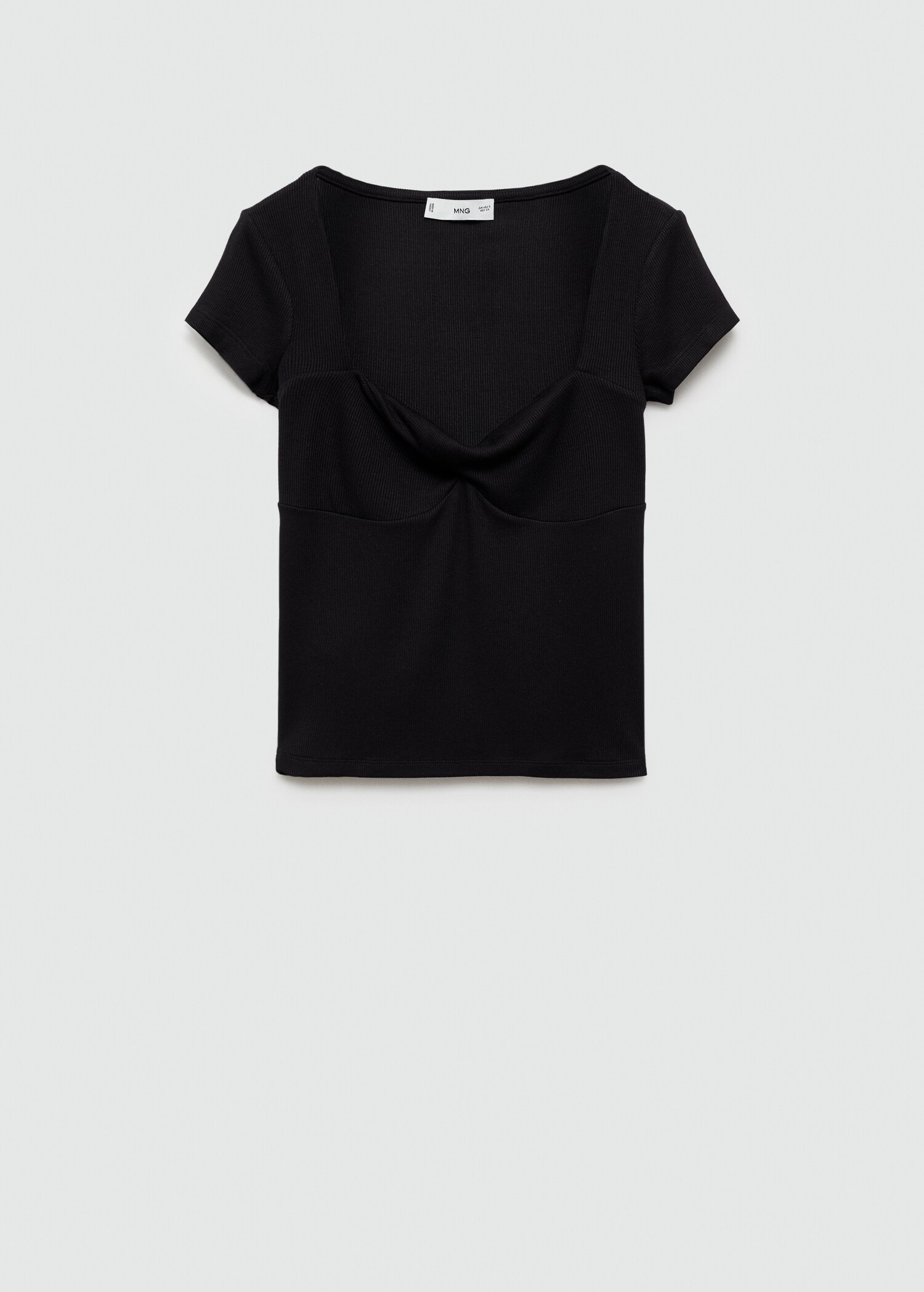 Draped neckline T-shirt - Article without model