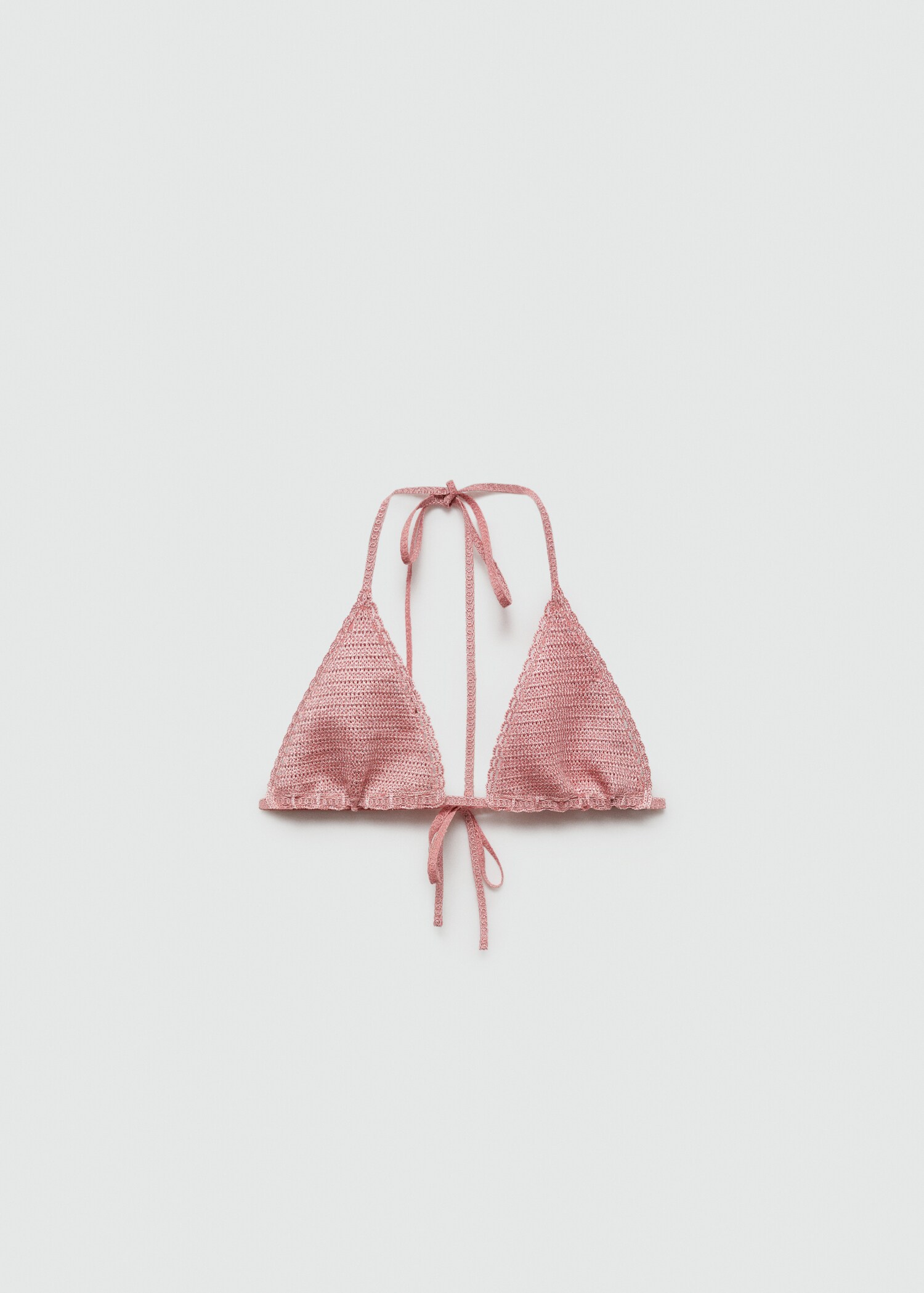 Metallic crochet bikini top - Article without model