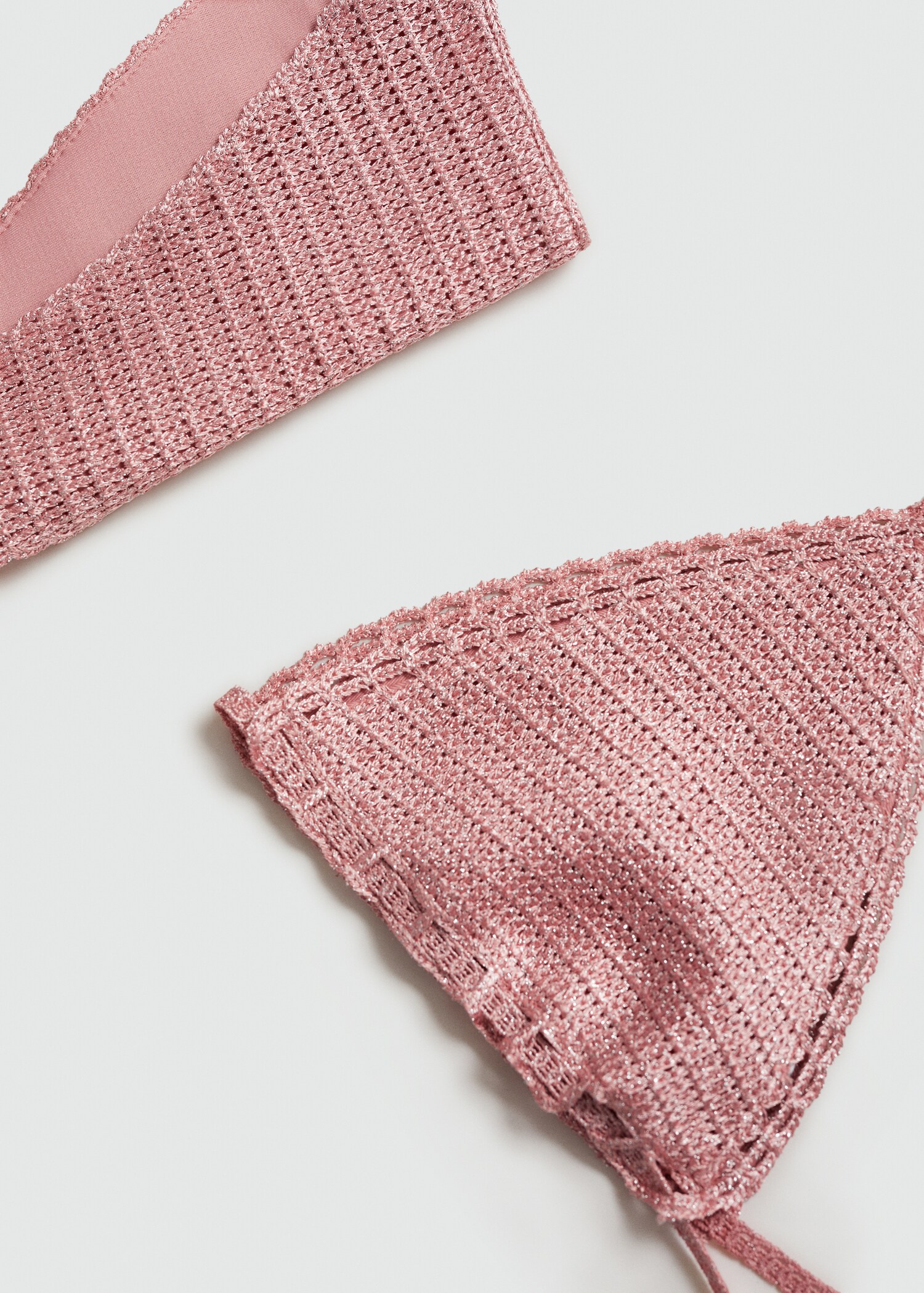 Metallic crochet bikini top - Details of the article 8