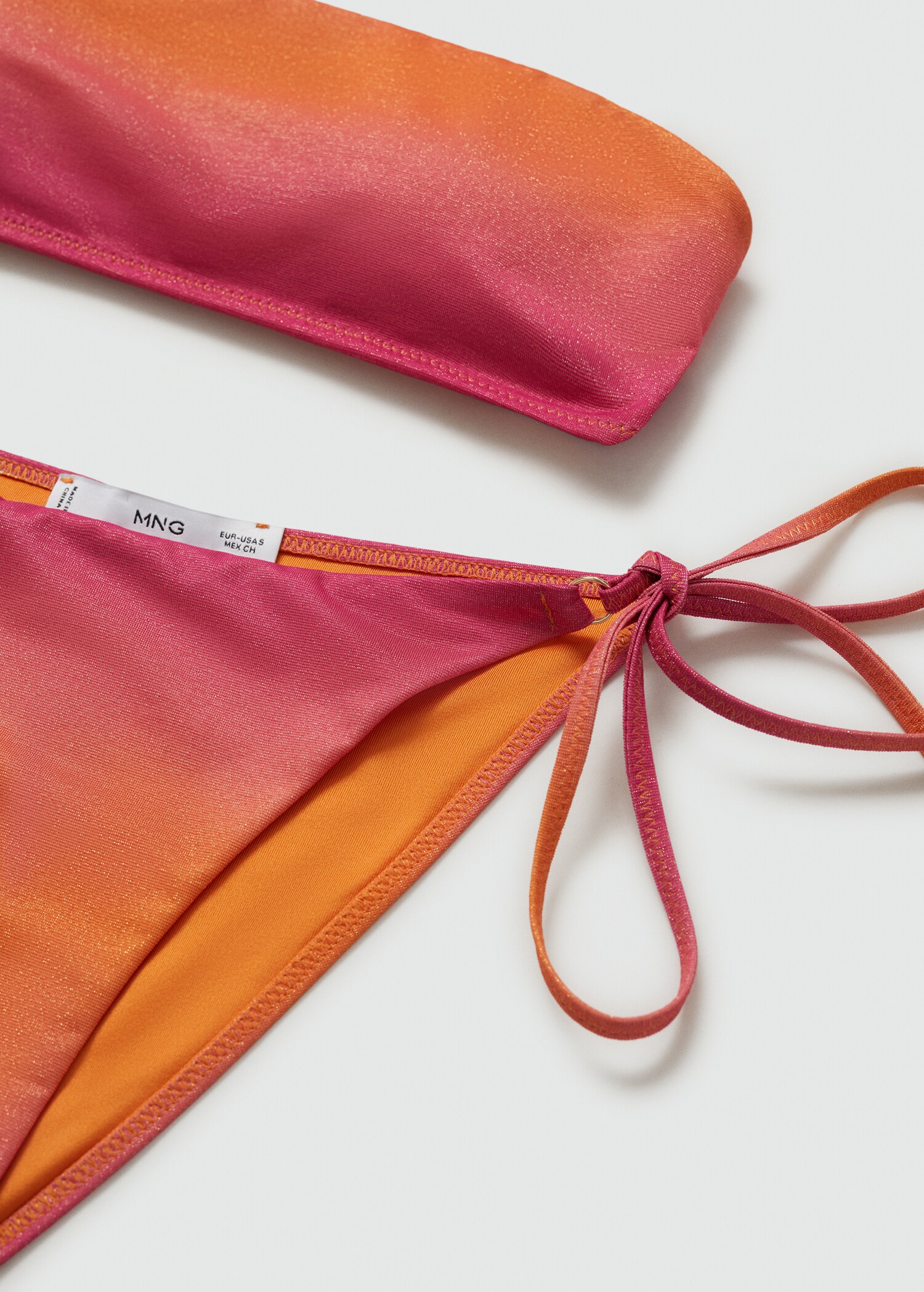 Degraded bandeau bikini top  - Details of the article 8