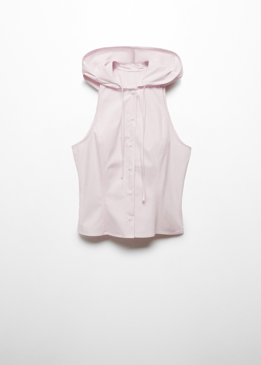 Pink sleeveless hoodie 2025