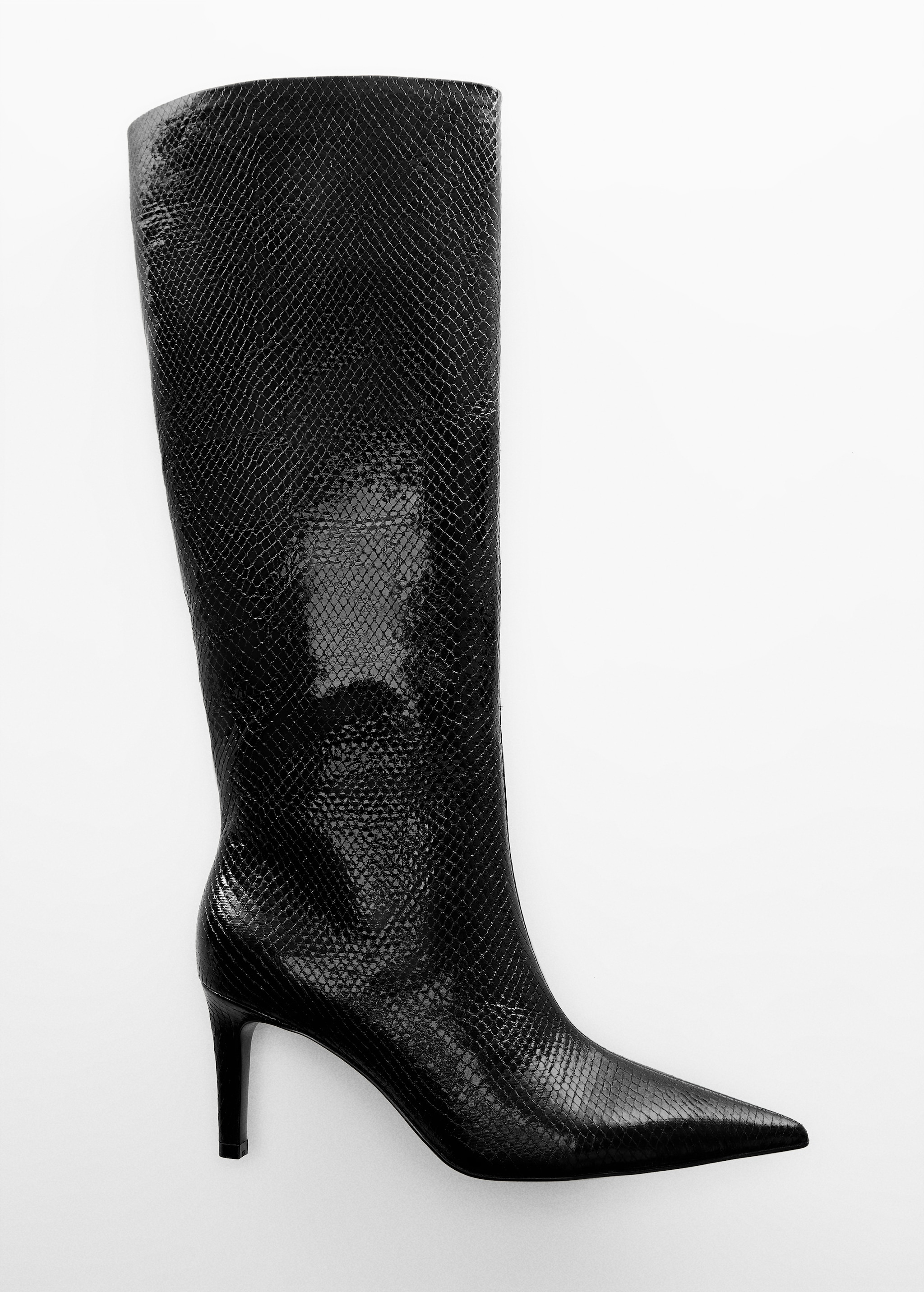 Heeled boots with animal print effect - Details of the article 5